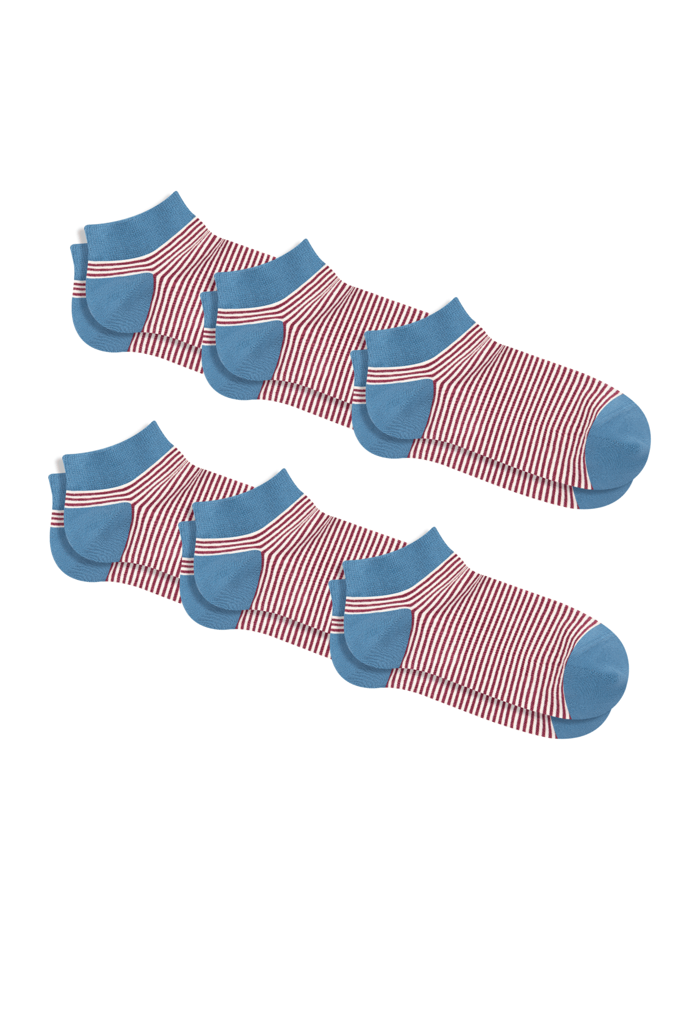 Bio-Baumwoll-Sneakersocken Unisex - 6er Pack - Evermind.eco