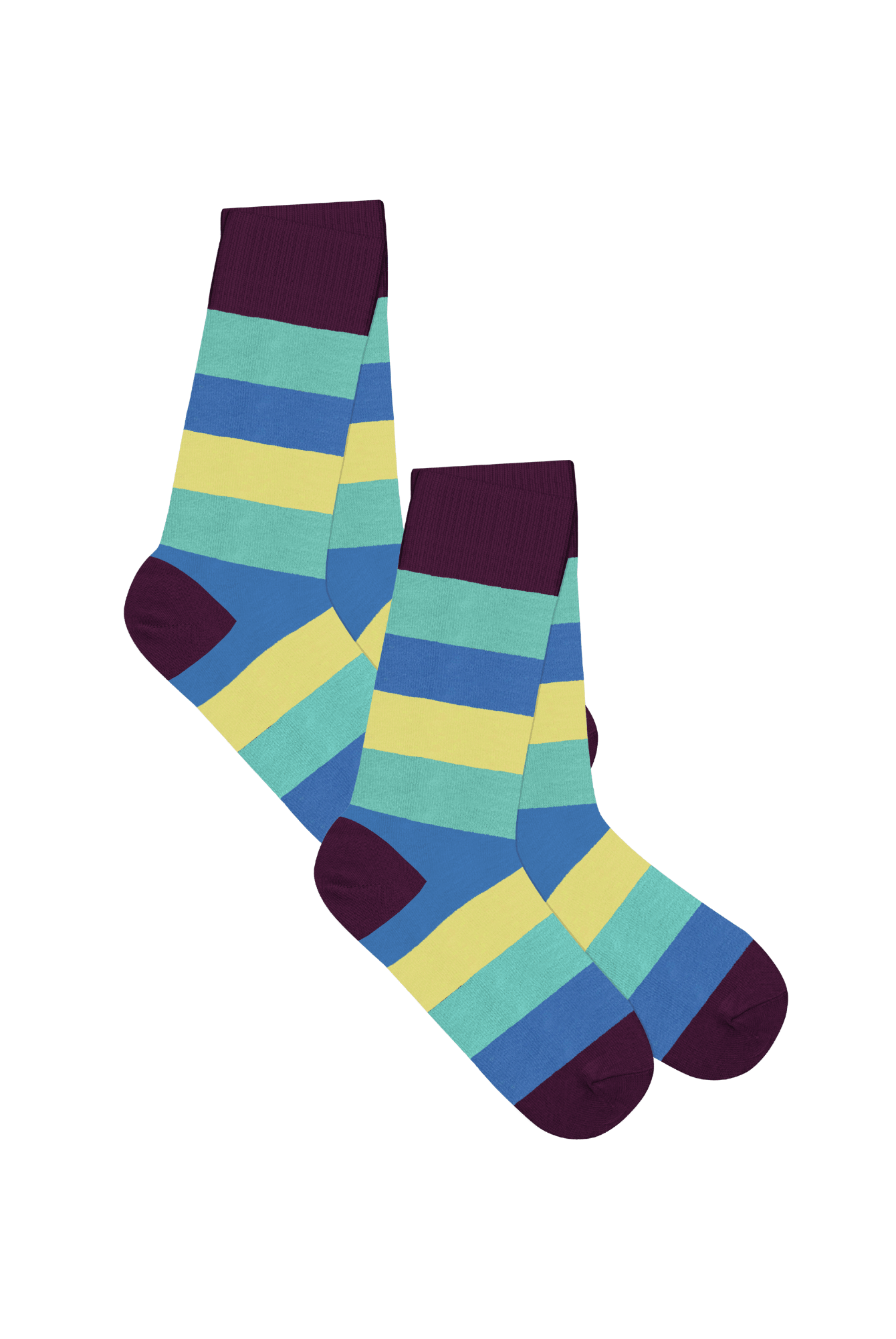 Bio-Baumwoll-Socken mit längerem Bündchen - 2er Pack - Evermind.eco