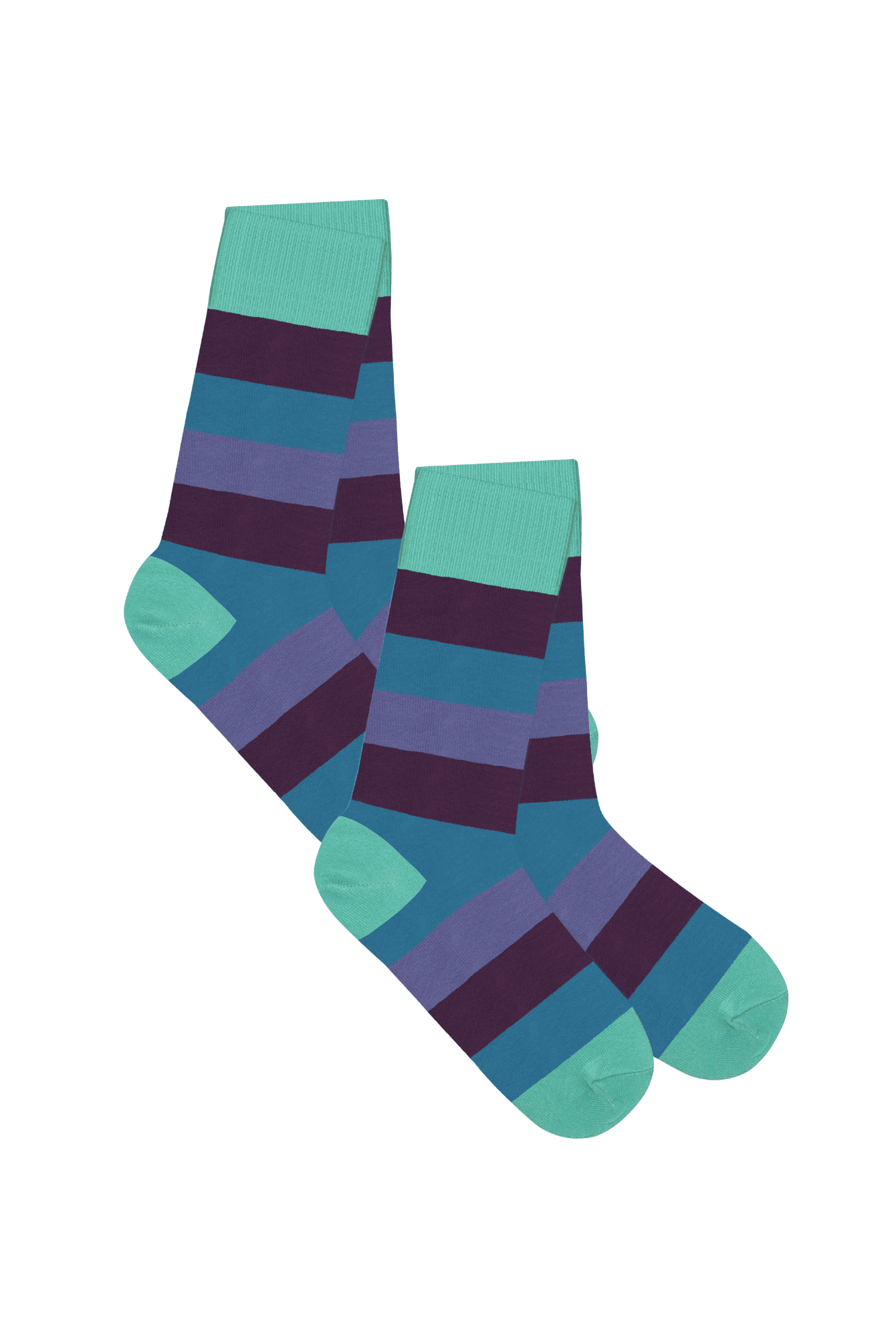 Bio-Baumwoll-Socken mit längerem Bündchen - 2er Pack - Evermind.eco