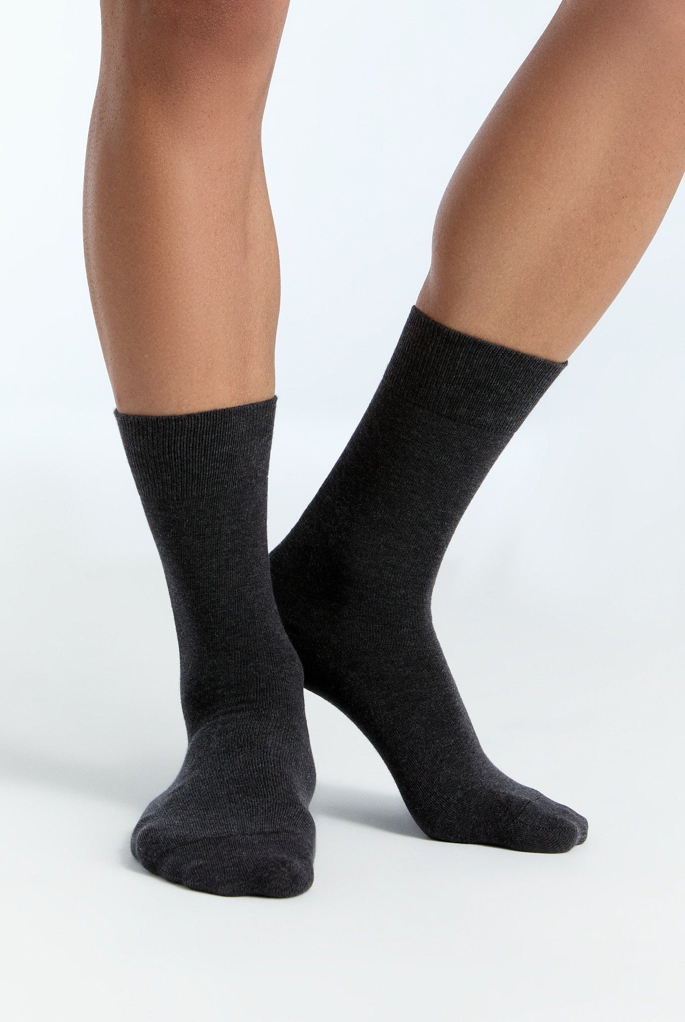 Bio-Baumwoll-Socken mit längerem Bündchen - 2er Pack - Evermind.eco