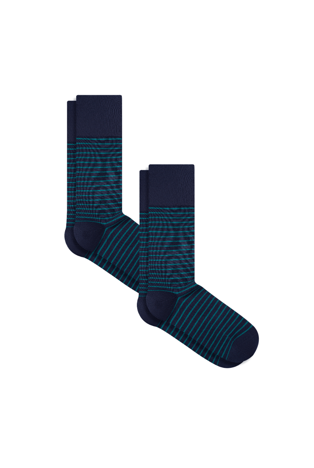 Bio-Baumwoll-Socken mit längerem Bündchen - 2er Pack - Evermind.eco