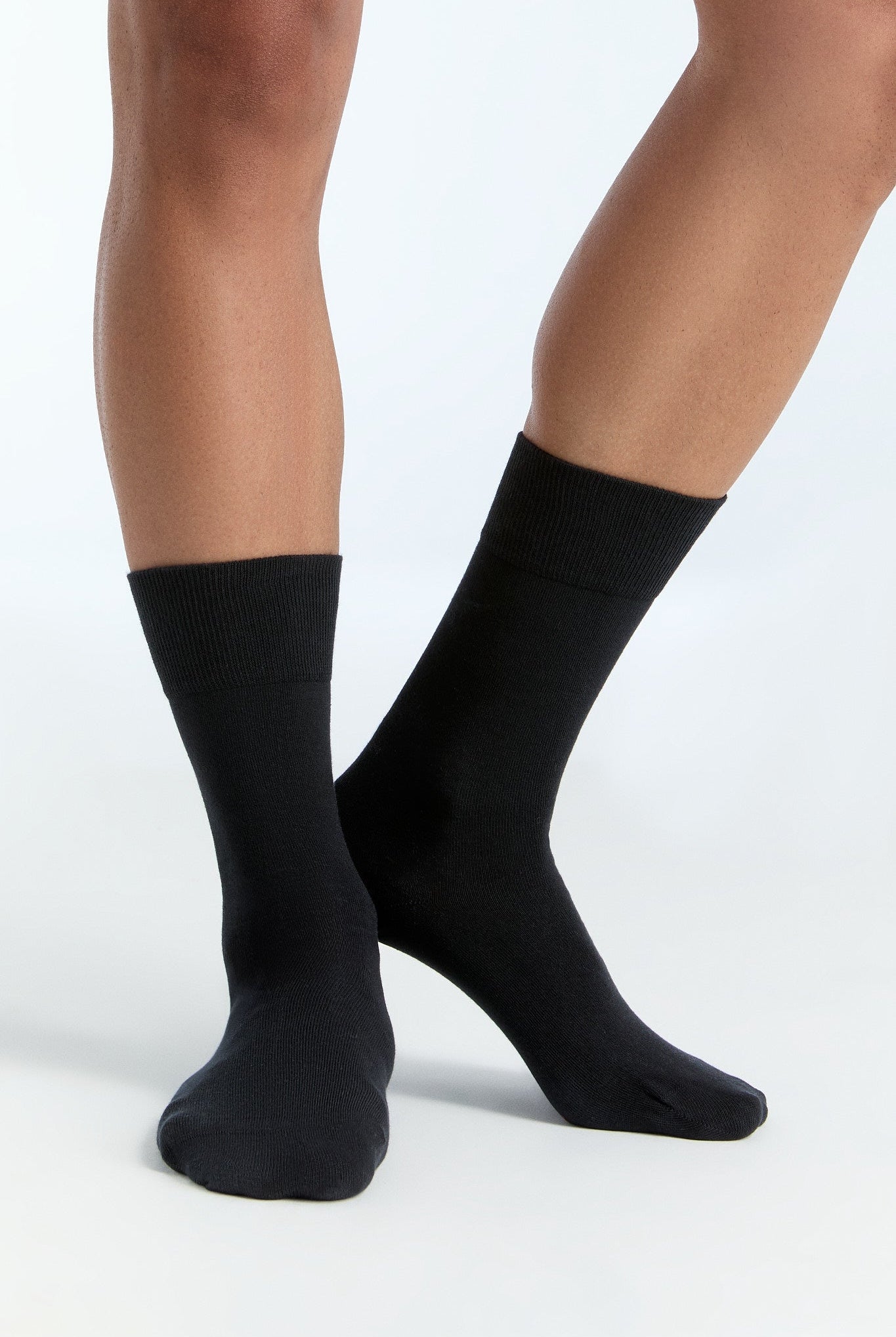 Bio-Baumwoll-Socken mit längerem Bündchen - 2er Pack - Evermind.eco