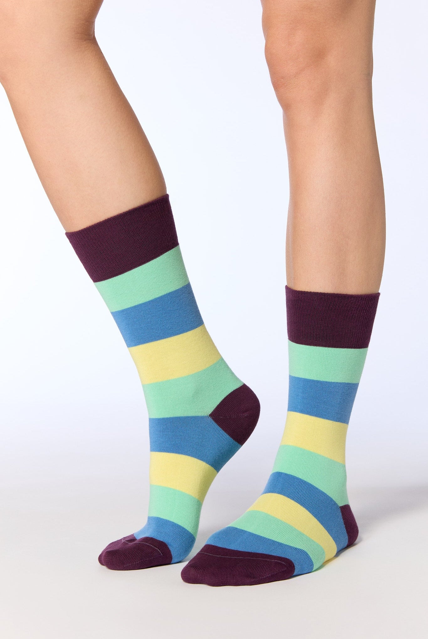 Bio-Baumwoll-Socken mit längerem Bündchen - Evermind.eco