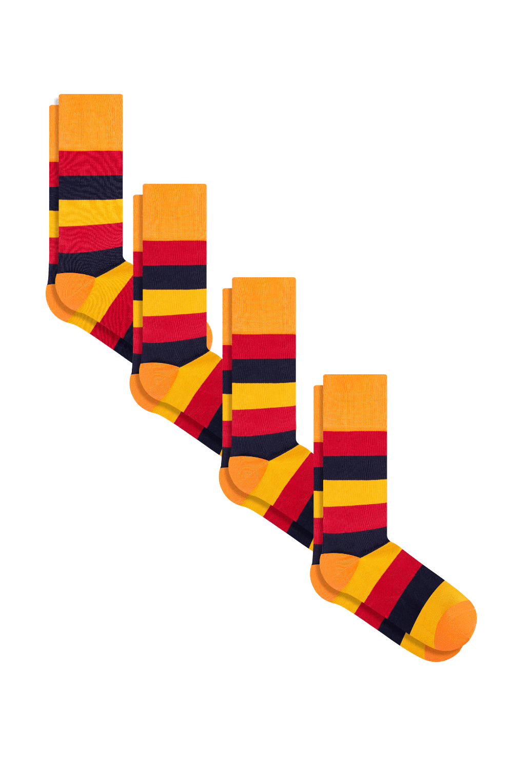Bio-Baumwoll-Socken mit längerem Bündchen - 4er Pack - Evermind.eco