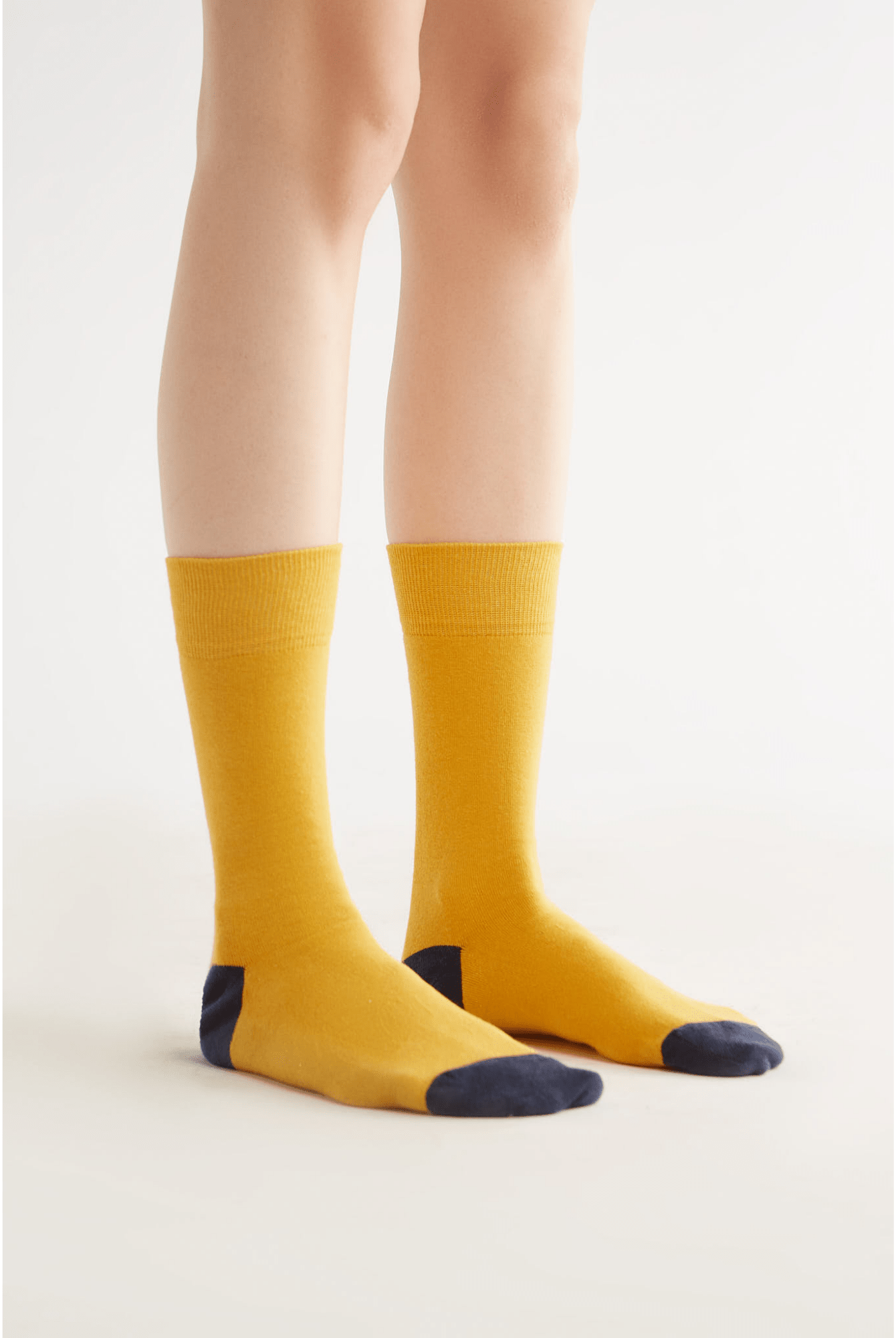Bio-Baumwoll-Socken mit längerem Bündchen - 4er Pack - Evermind.eco