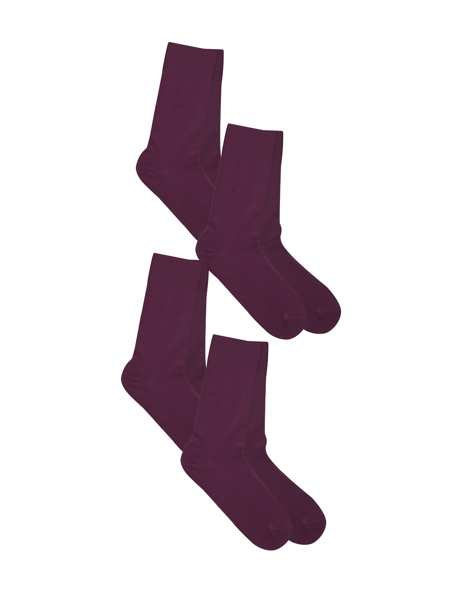Bio-Baumwoll-Socken mit längerem Bündchen - 4er Pack - Evermind.eco