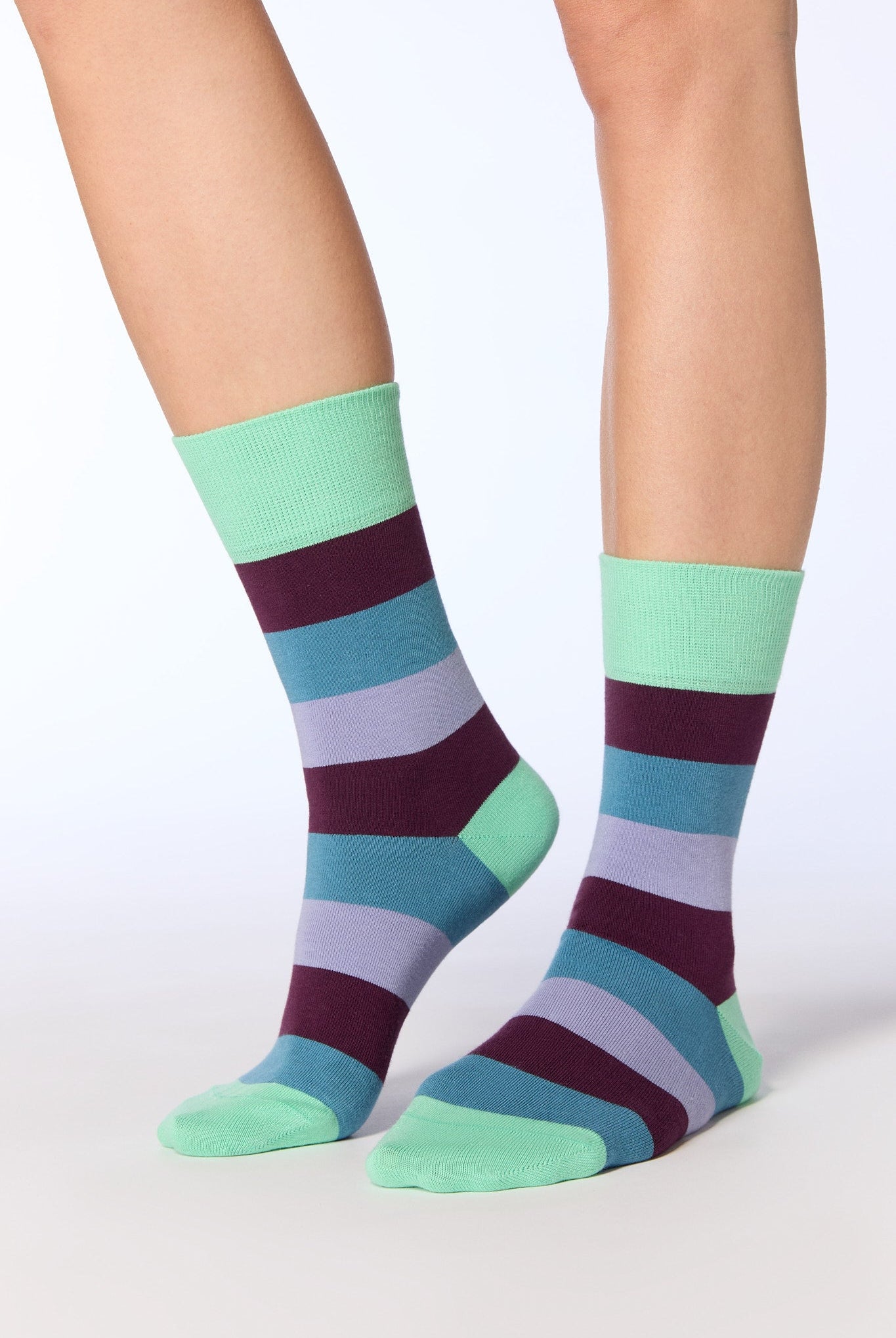 Bio-Baumwoll-Socken mit längerem Bündchen - Evermind.eco