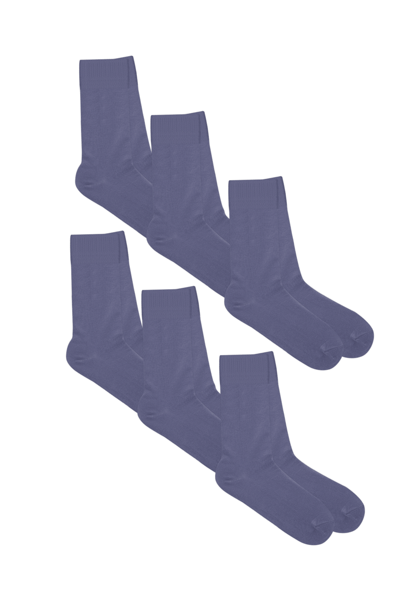 Bio-Baumwoll-Socken mit längerem Bündchen - 6er Pack - Evermind.eco