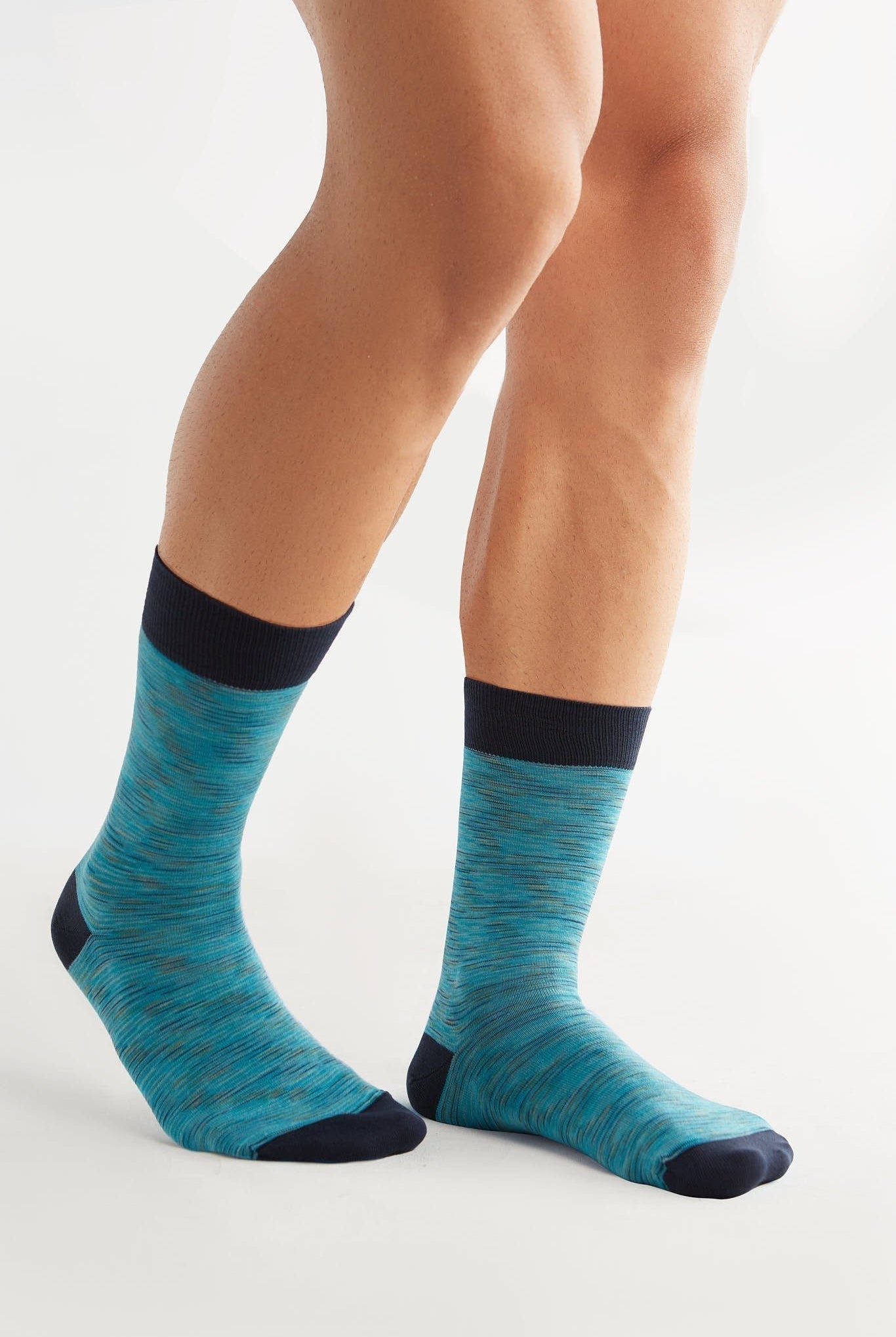 Bio-Baumwoll-Socken mit längerem Bündchen - 6er Pack - Evermind.eco