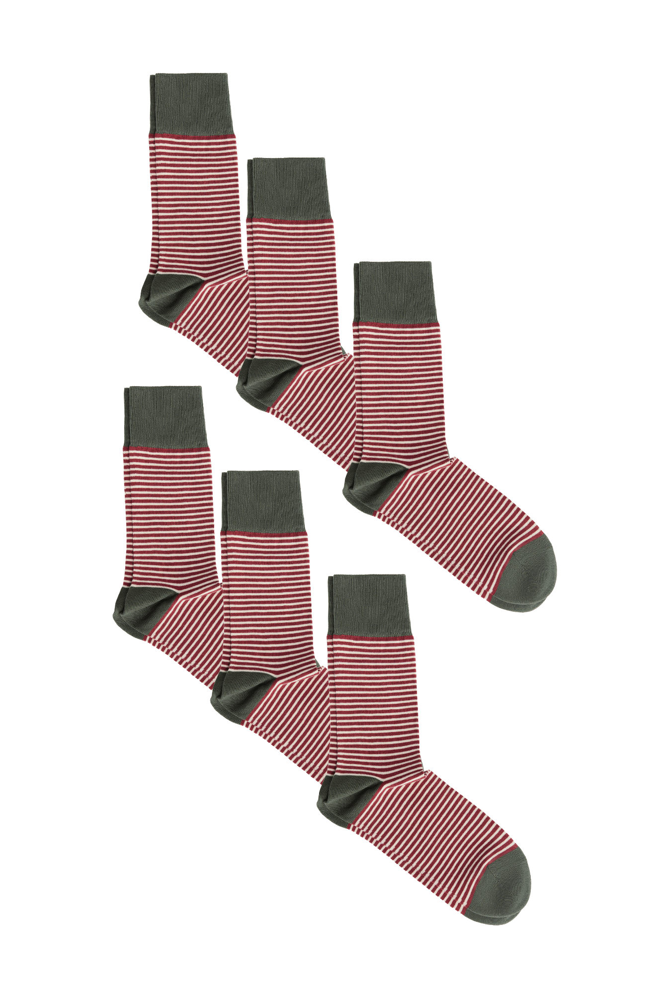 Bio-Baumwoll-Socken mit längerem Bündchen - 6er Pack - Evermind.eco