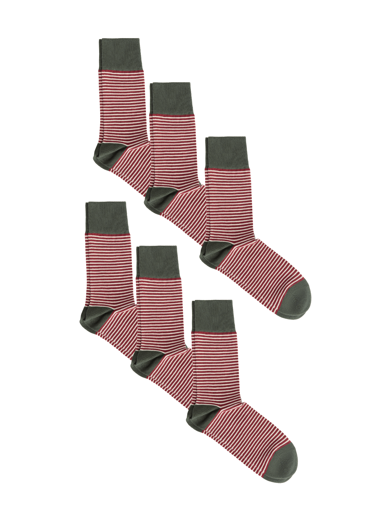 Bio-Baumwoll-Socken mit längerem Bündchen - 6er Pack - Evermind.eco