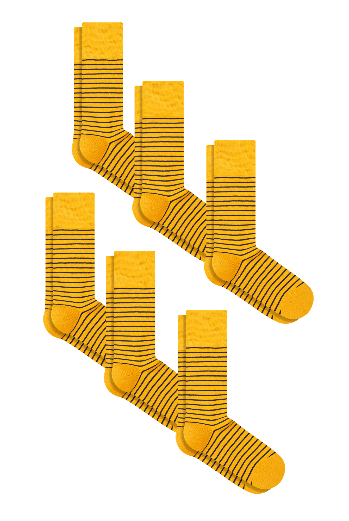 Bio-Baumwoll-Socken mit längerem Bündchen - 6er Pack - Evermind.eco