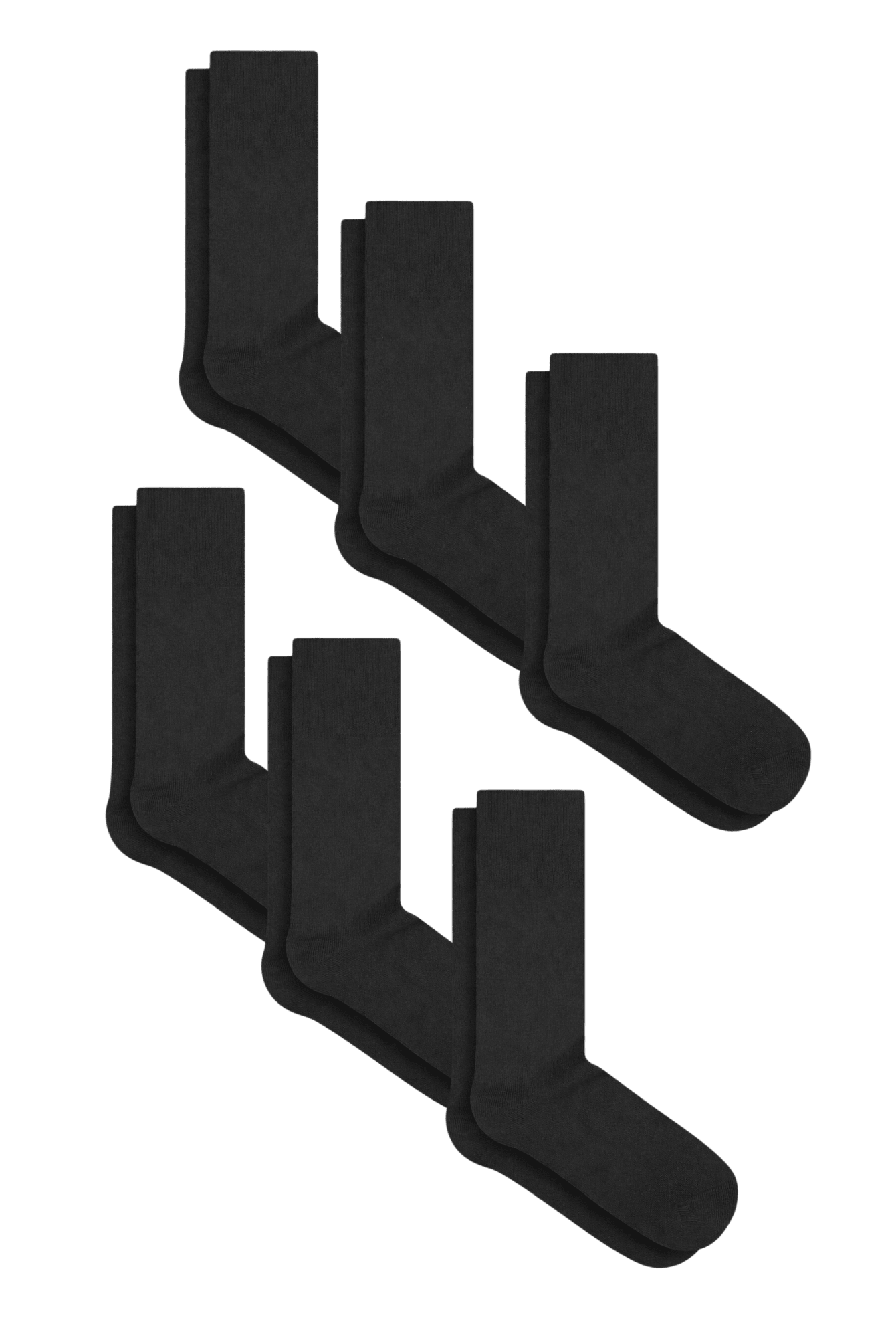 Bio-Baumwoll-Socken mit längerem Bündchen - 6er Pack - Evermind.eco