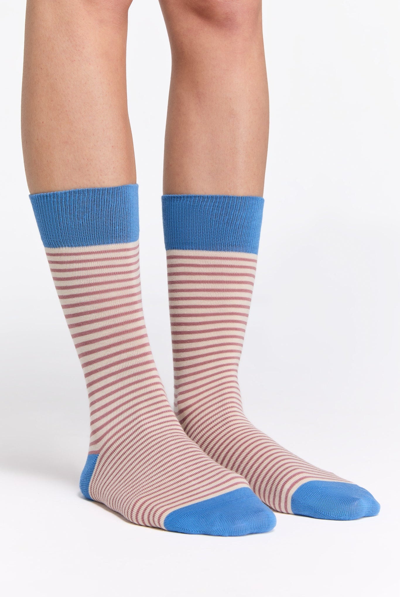 Bio-Baumwoll-Socken mit längerem Bündchen - 6er Pack - Evermind.eco