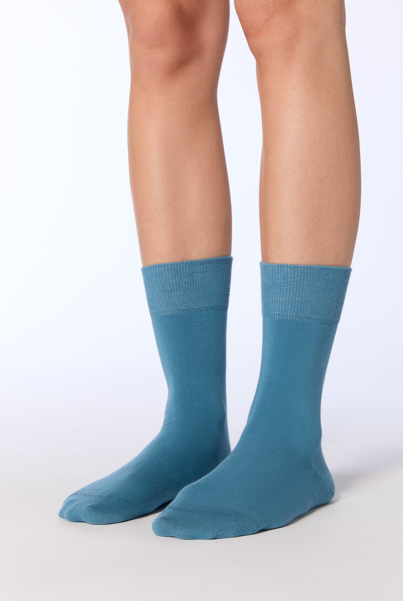 Bio-Baumwoll-Socken mit längerem Bündchen - 6er Pack - Evermind.eco