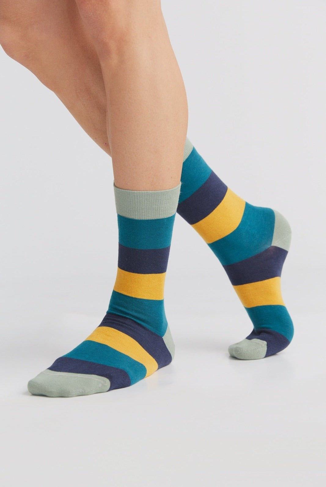 Bio-Baumwoll-Socken mit längerem Bündchen - 6er Pack - Evermind.eco