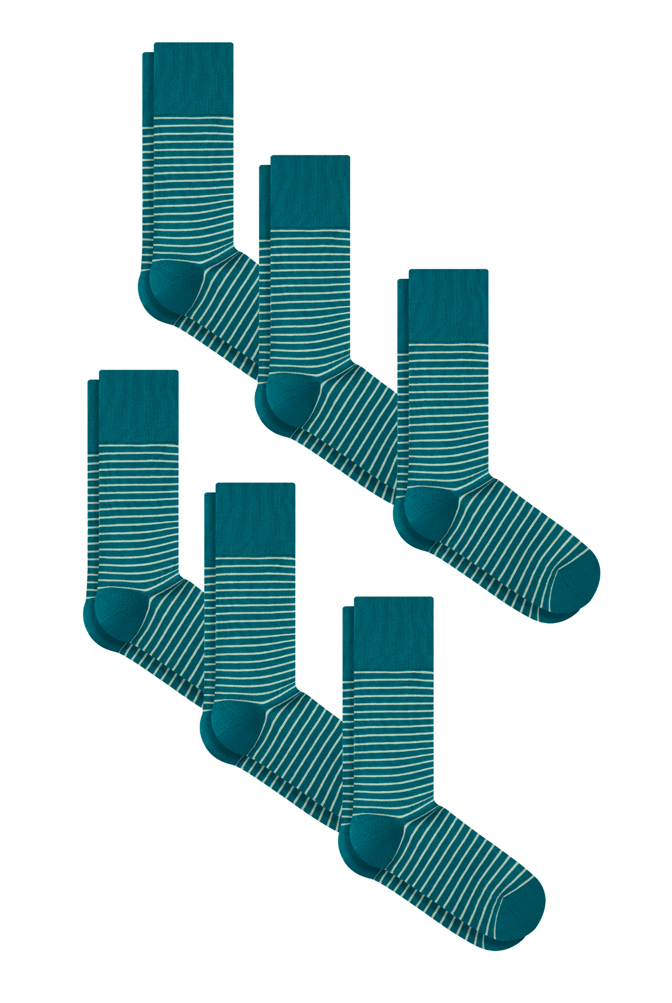 Bio-Baumwoll-Socken mit längerem Bündchen - 6er Pack - Evermind.eco