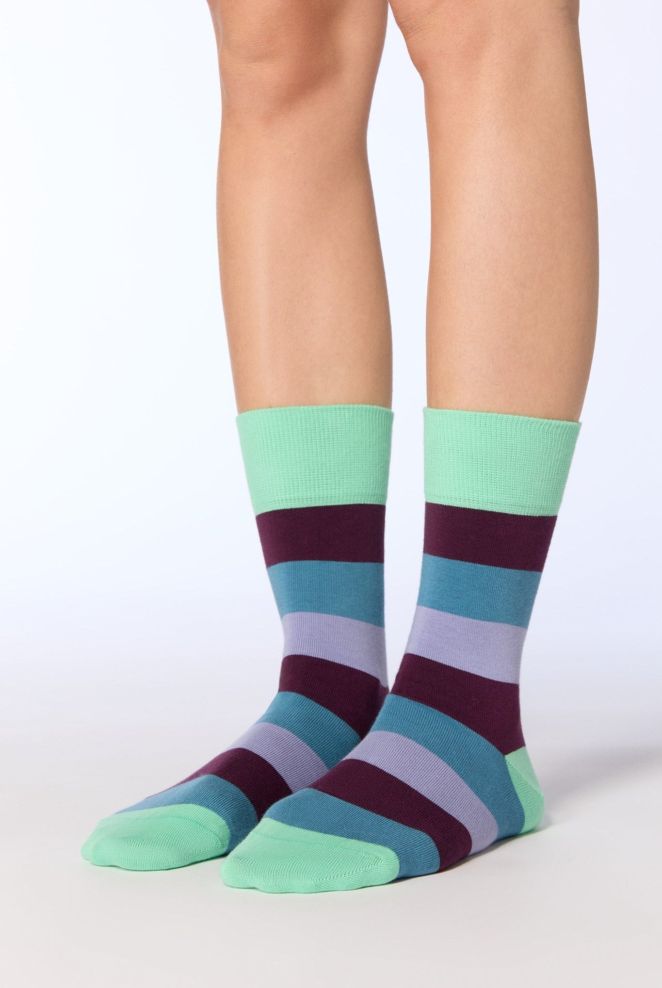Bio-Baumwoll-Socken mit längerem Bündchen - 6er Pack - Evermind.eco
