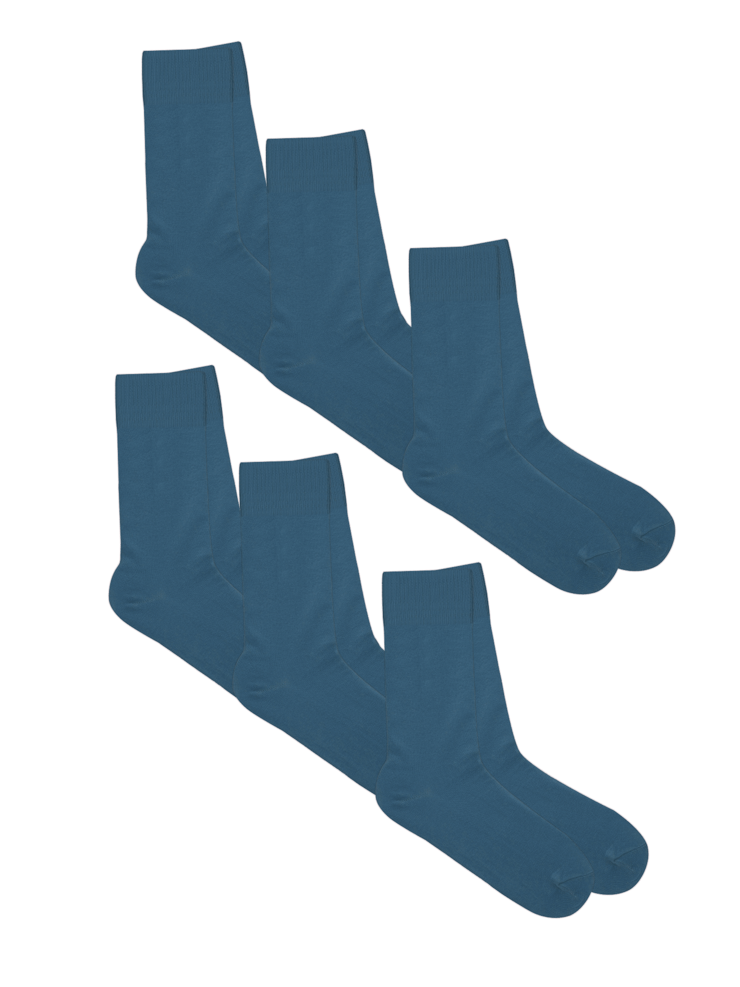 Bio-Baumwoll-Socken mit längerem Bündchen - 6er Pack - Evermind.eco
