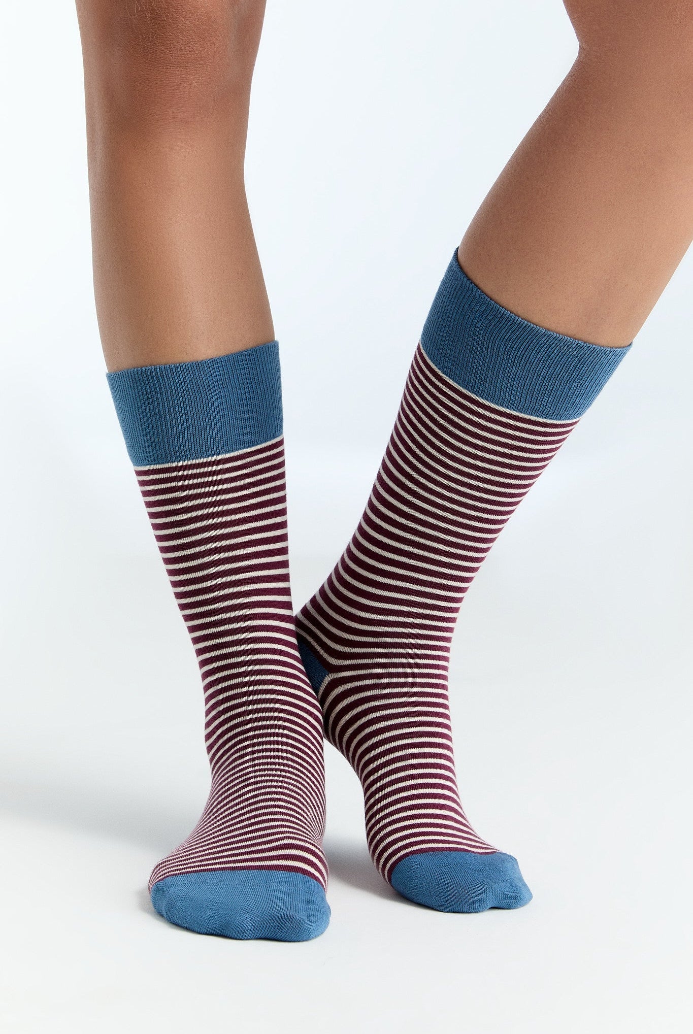 Bio-Baumwoll-Socken mit längerem Bündchen - Evermind.eco