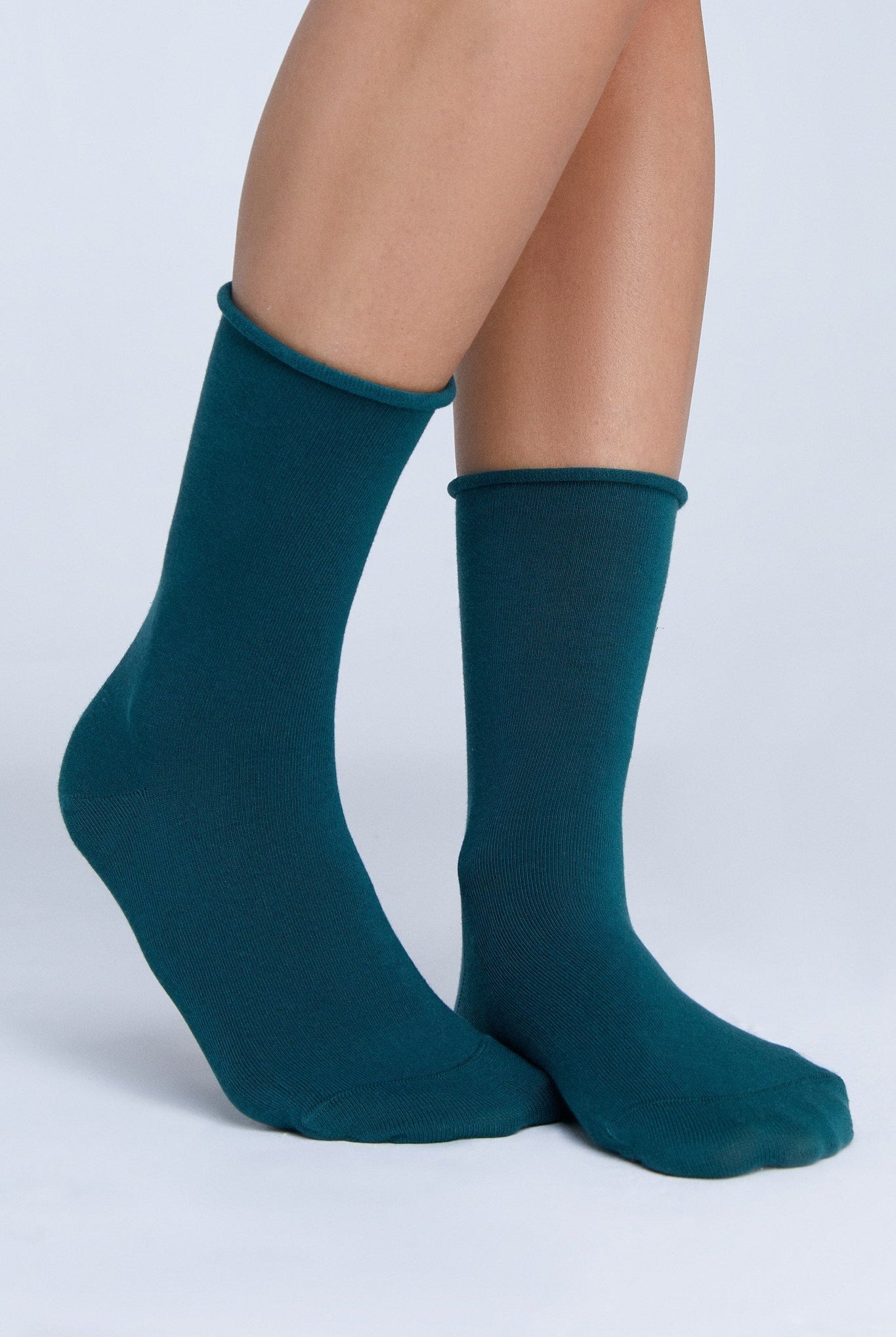 Bio-Baumwoll-Socken mit Rollrand Unisex – 2er Pack - Evermind.eco