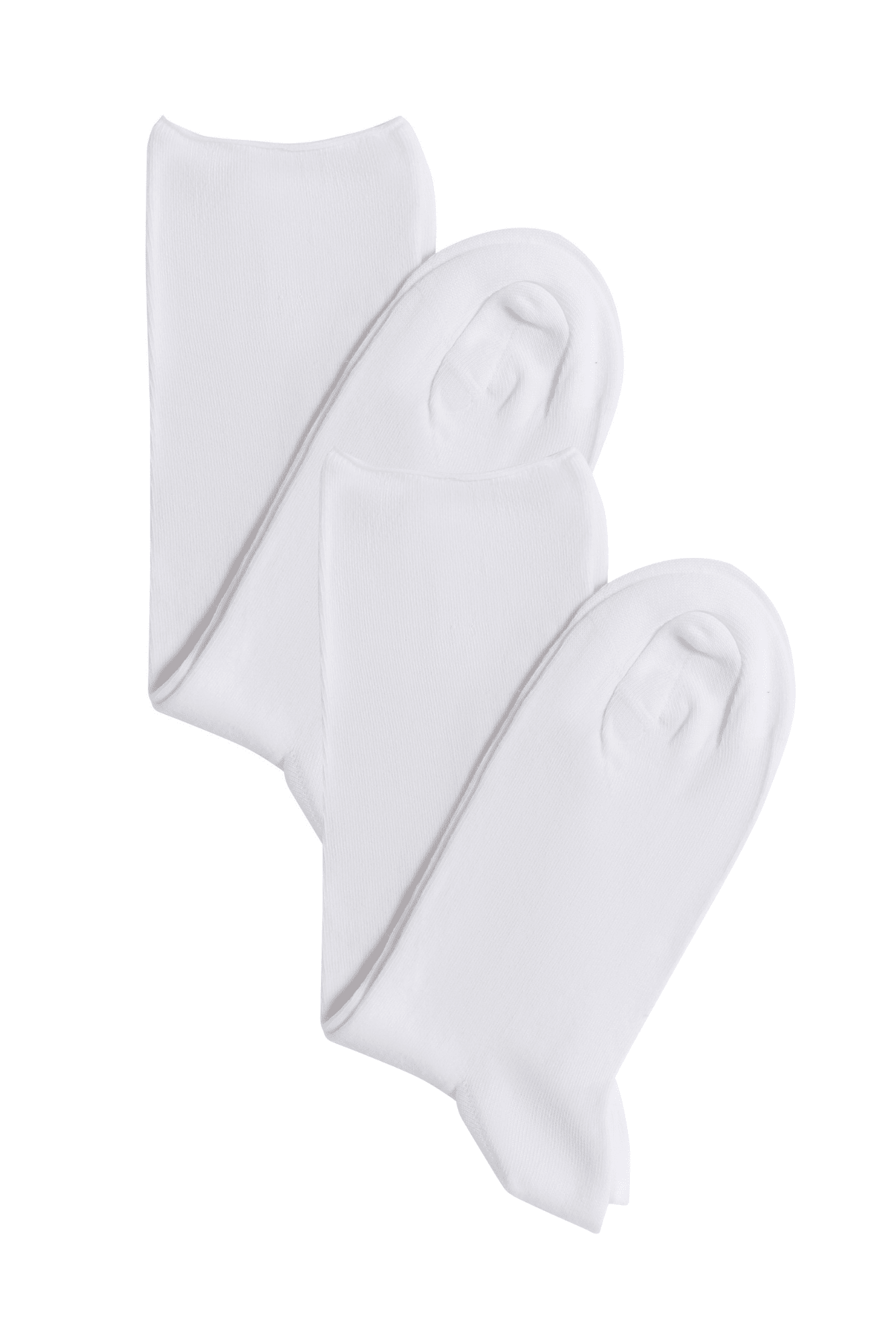 Bio-Baumwoll-Socken mit Rollrand Unisex – 2er Pack - Evermind.eco