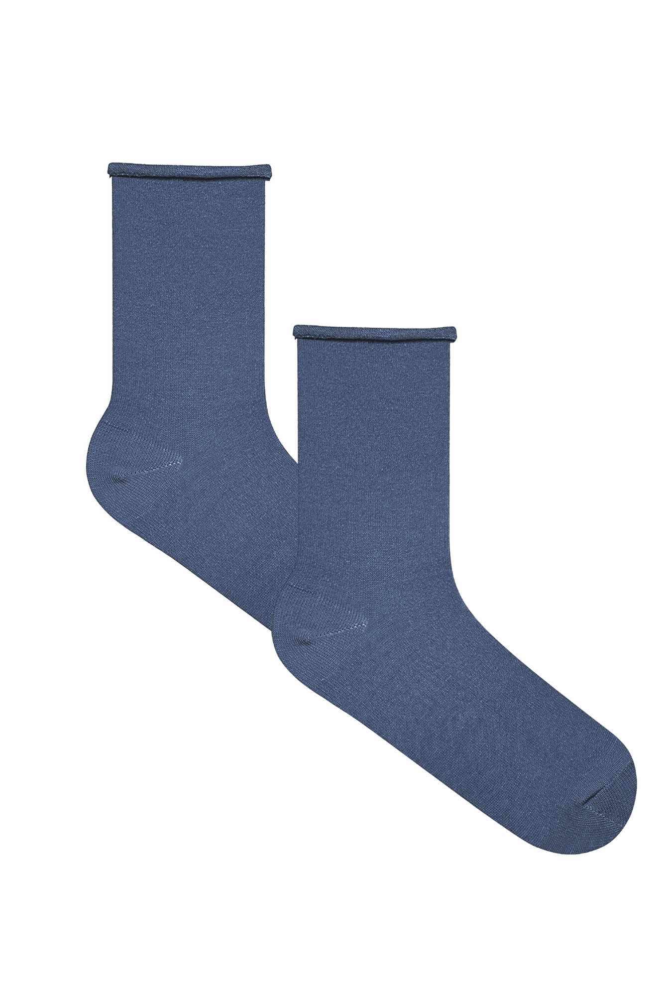 Bio-Baumwoll-Socken mit Rollrand Unisex – 2er Pack - Evermind.eco