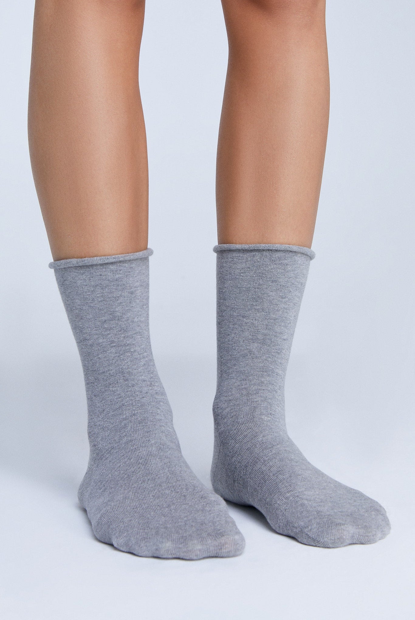 Bio-Baumwoll-Socken mit Rollrand Unisex - Evermind.eco