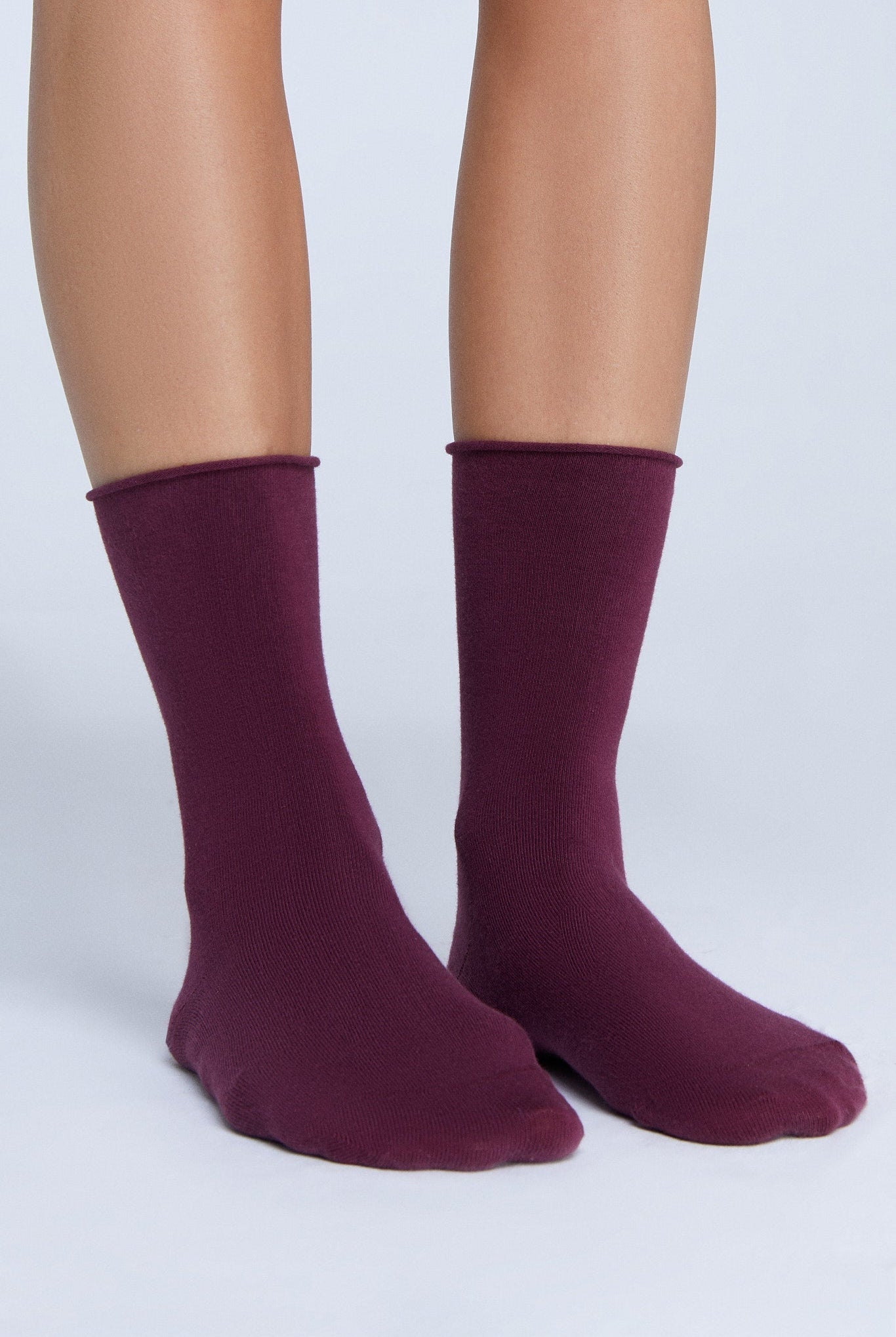 Bio-Baumwoll-Socken mit Rollrand Unisex - Evermind.eco