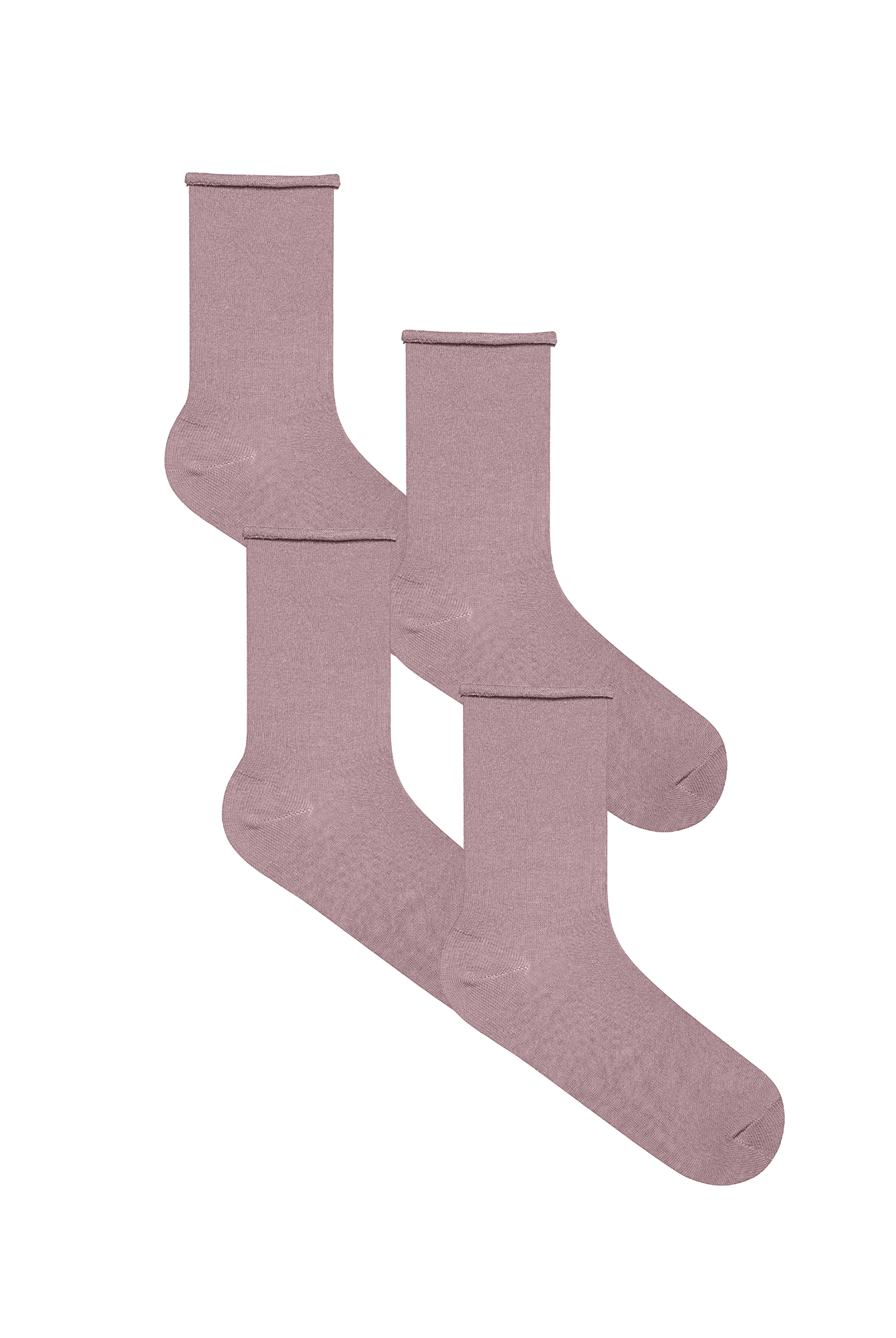 Bio-Baumwoll-Socken mit Rollrand Unisex – 4er Pack - Evermind.eco