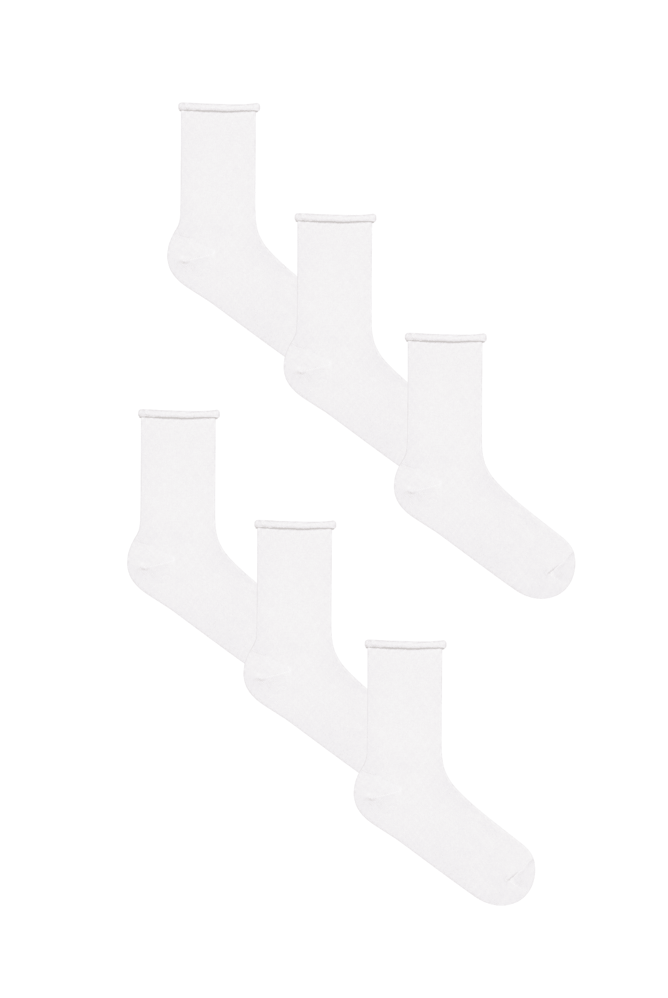 Bio-Baumwoll-Socken mit Rollrand Unisex – 6er Pack - Evermind.eco