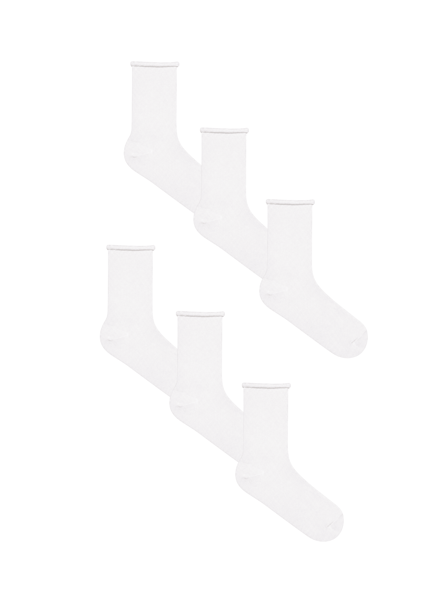 Bio-Baumwoll-Socken mit Rollrand Unisex – 6er Pack - Evermind.eco