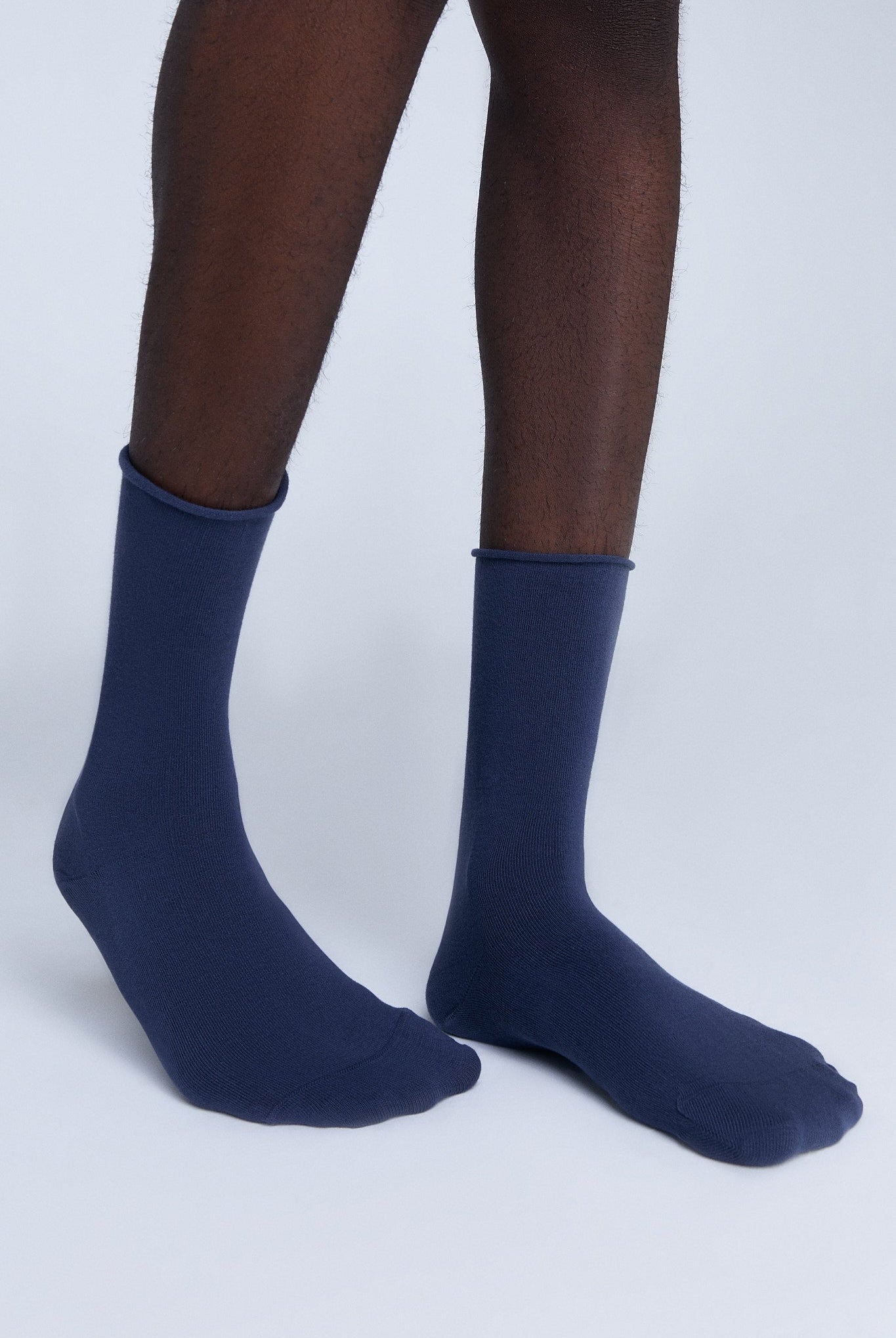Bio-Baumwoll-Socken mit Rollrand Unisex - Evermind.eco