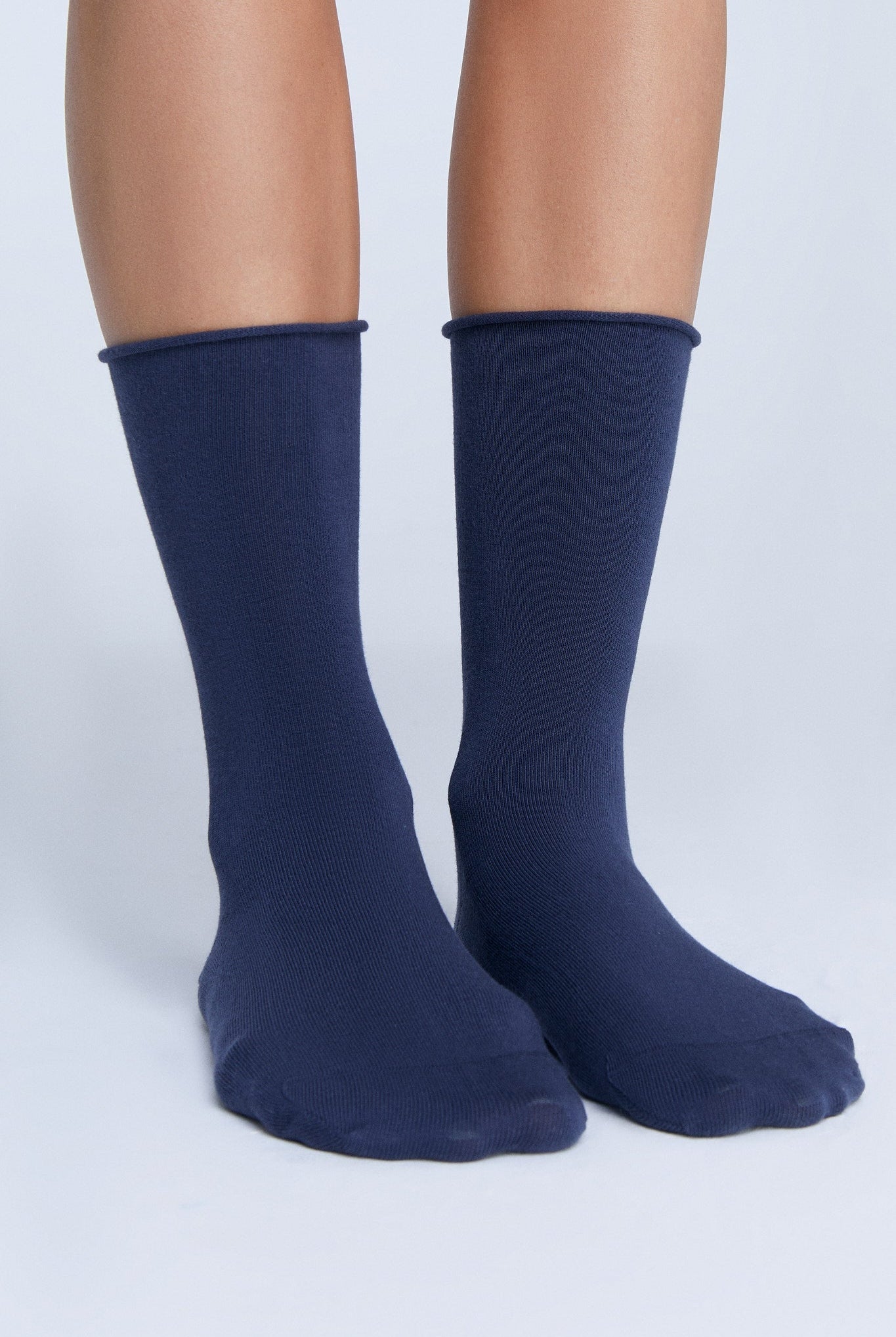 Bio-Baumwoll-Socken mit Rollrand Unisex - Evermind.eco