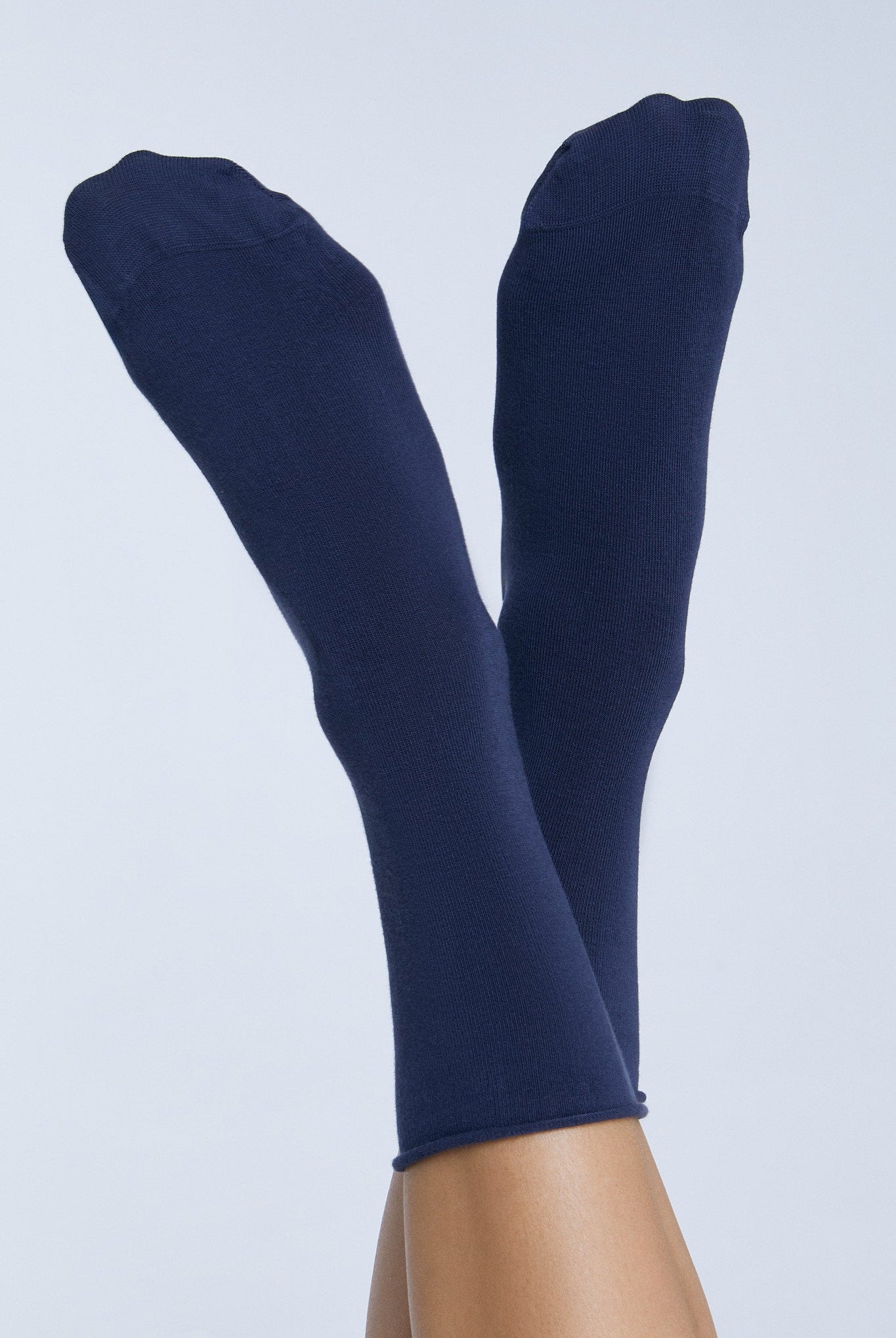 Bio-Baumwoll-Socken mit Rollrand Unisex - Evermind.eco