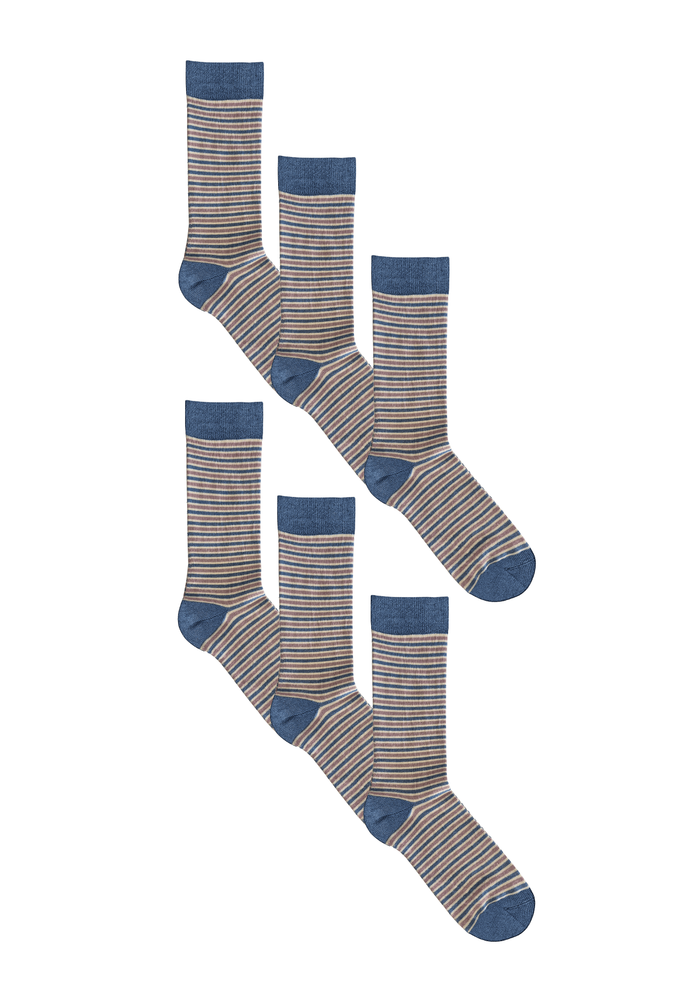 Bio-Baumwoll-Socken Unisex - 6er-Pack - Evermind.eco