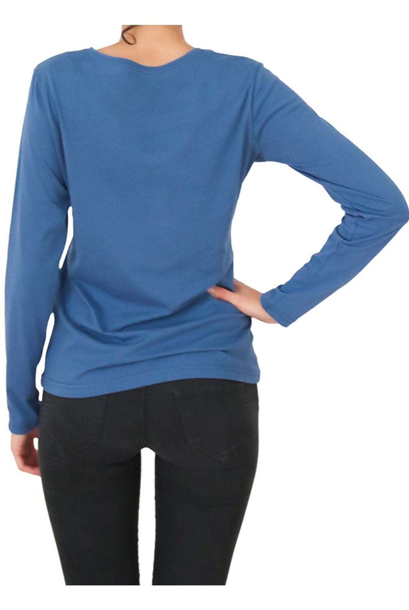 Damen Bio-Baumwoll Langarmshirt - Evermind.eco