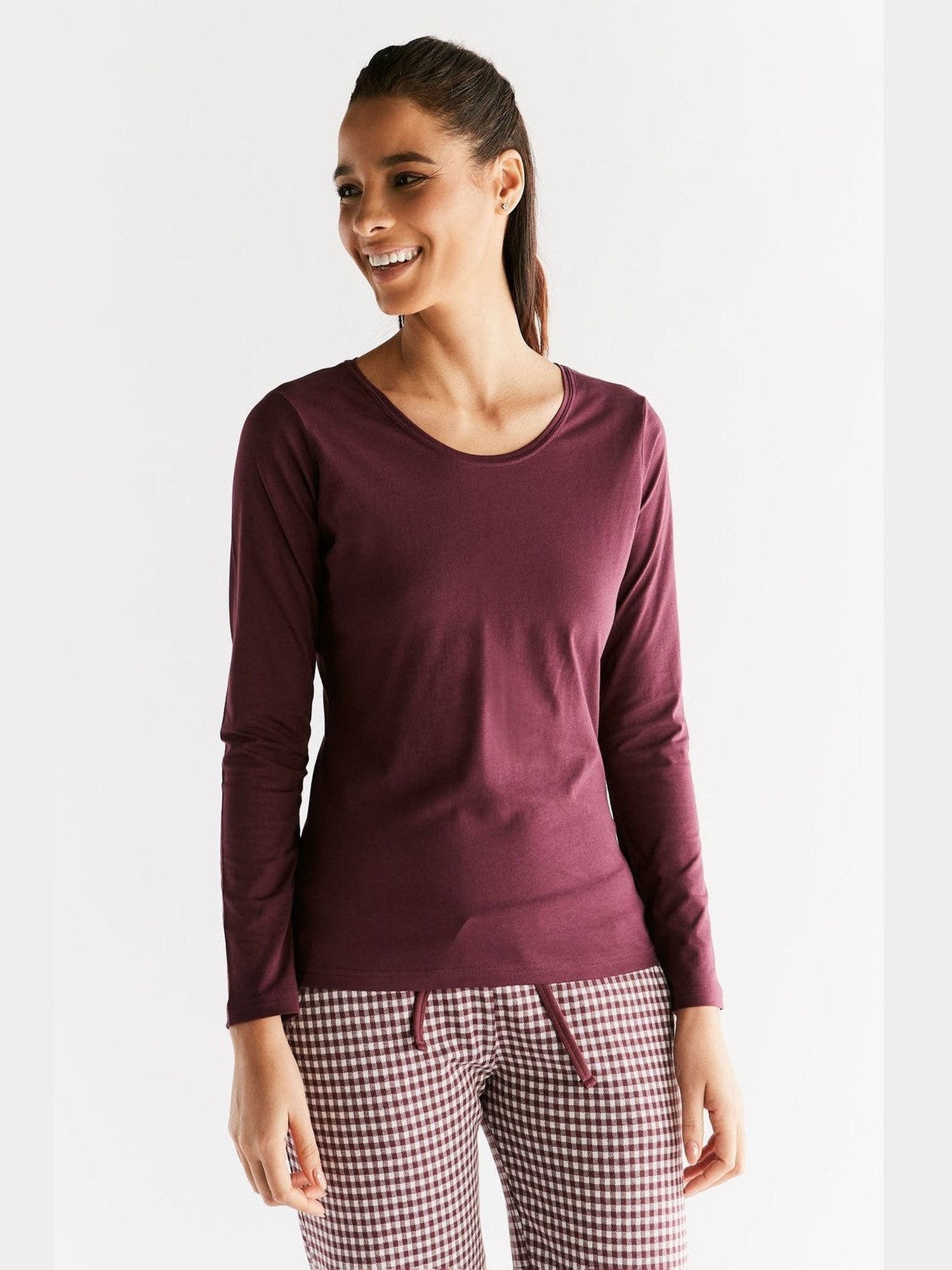 Damen Bio-Baumwoll Langarmshirt - Evermind.eco