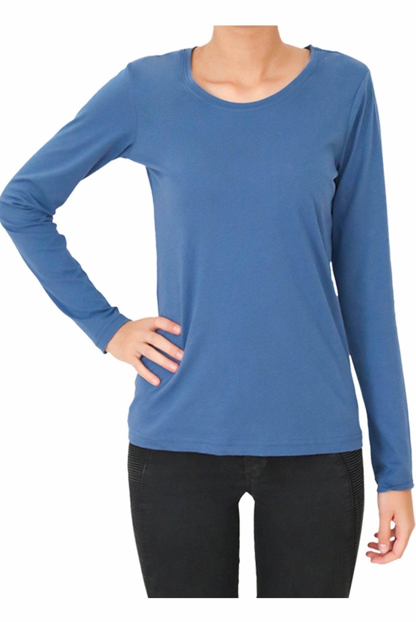Damen Bio-Baumwoll Langarmshirt - Evermind.eco