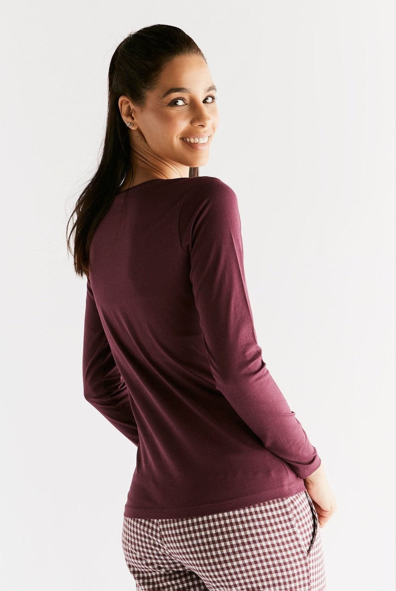 Damen Bio-Baumwoll Langarmshirt - Evermind.eco