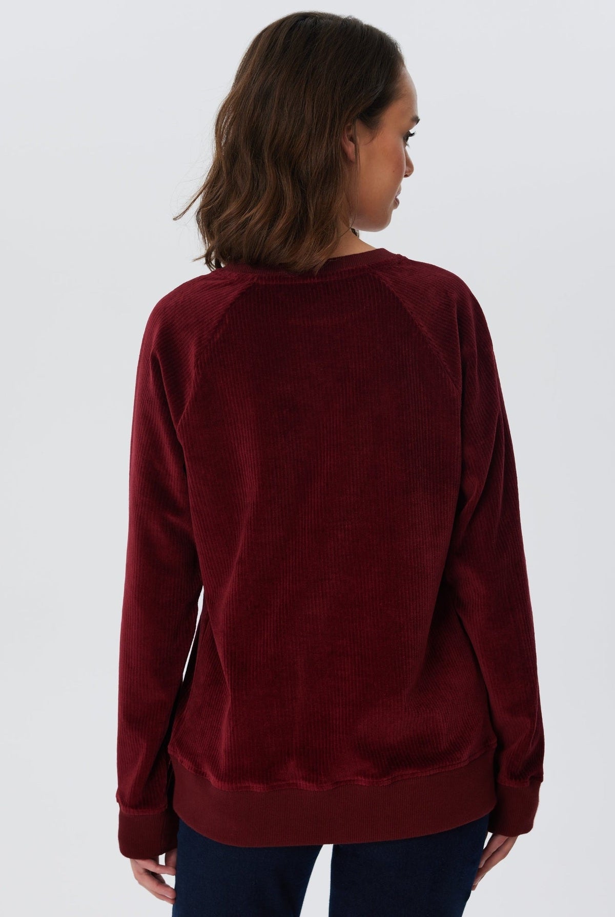 Damen Bio-Baumwoll Nicki-Cord Sweatshirt - Evermind.eco