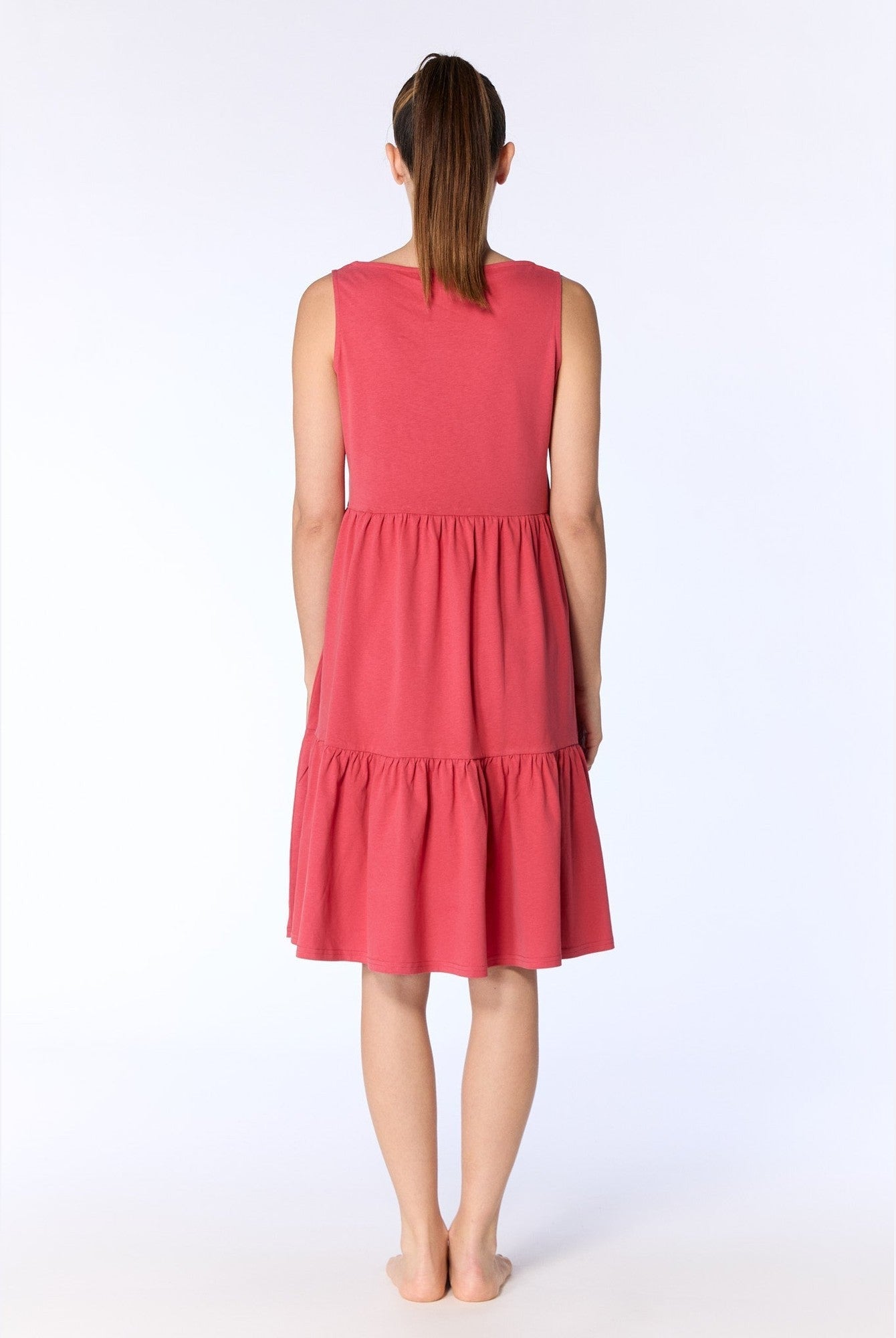 Damen Bio-Baumwoll-Volant-Sommerkleid - Evermind.eco