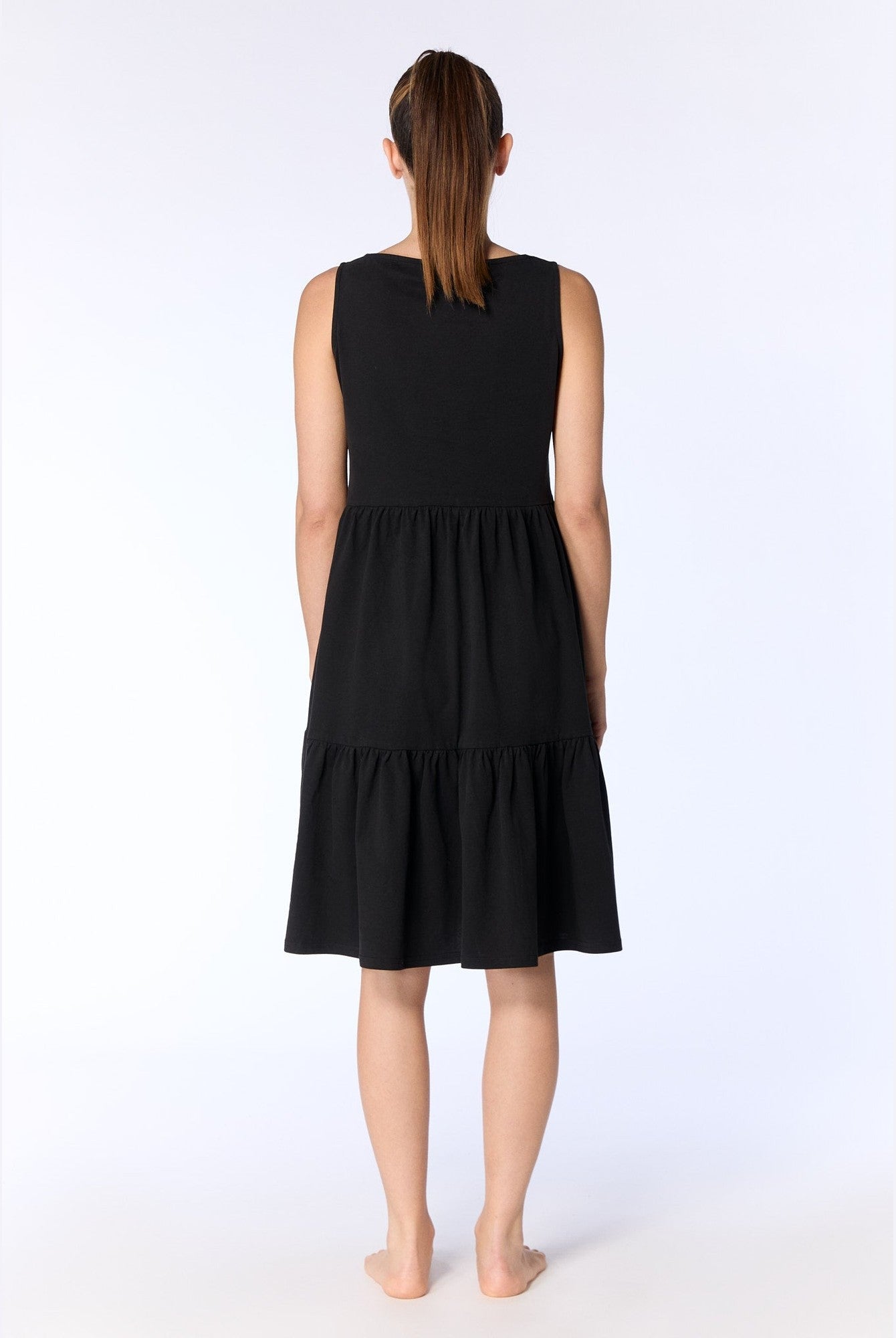 Damen Bio-Baumwoll-Volant-Sommerkleid - Evermind.eco