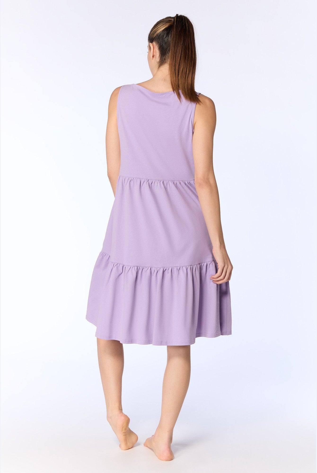 Damen Bio-Baumwoll-Volant-Sommerkleid - Evermind.eco