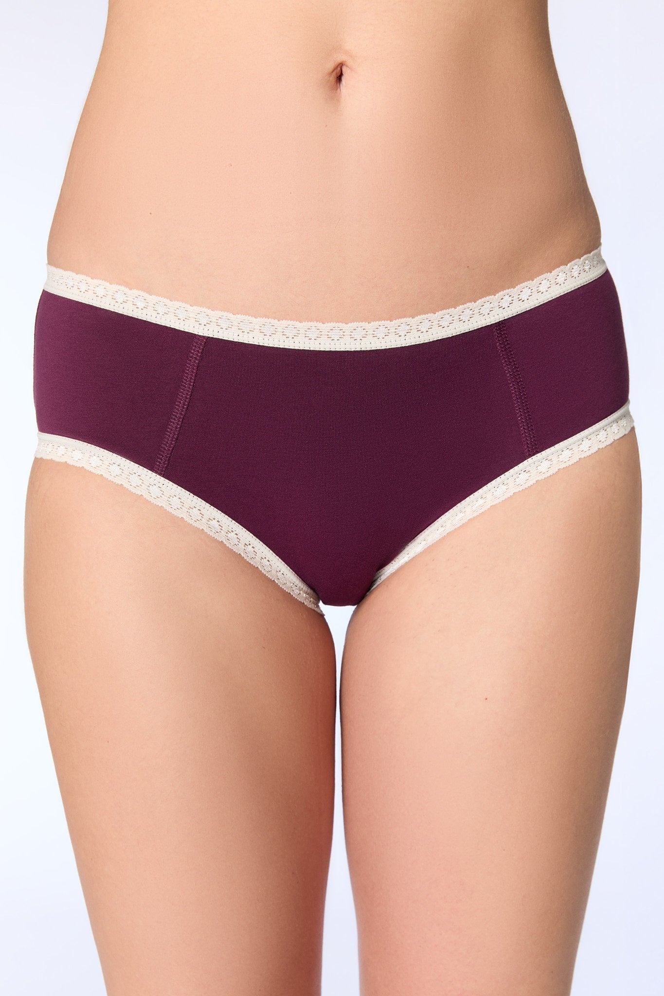 Damen Hipster mit Spitze (2er-Pack) - Evermind.eco