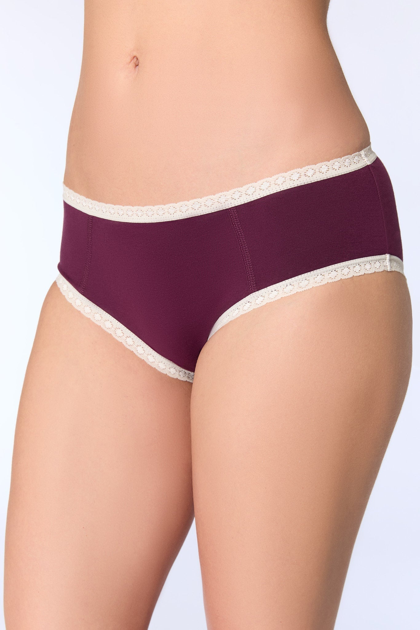 Damen Hipster mit Spitze (2er-Pack) - Evermind.eco