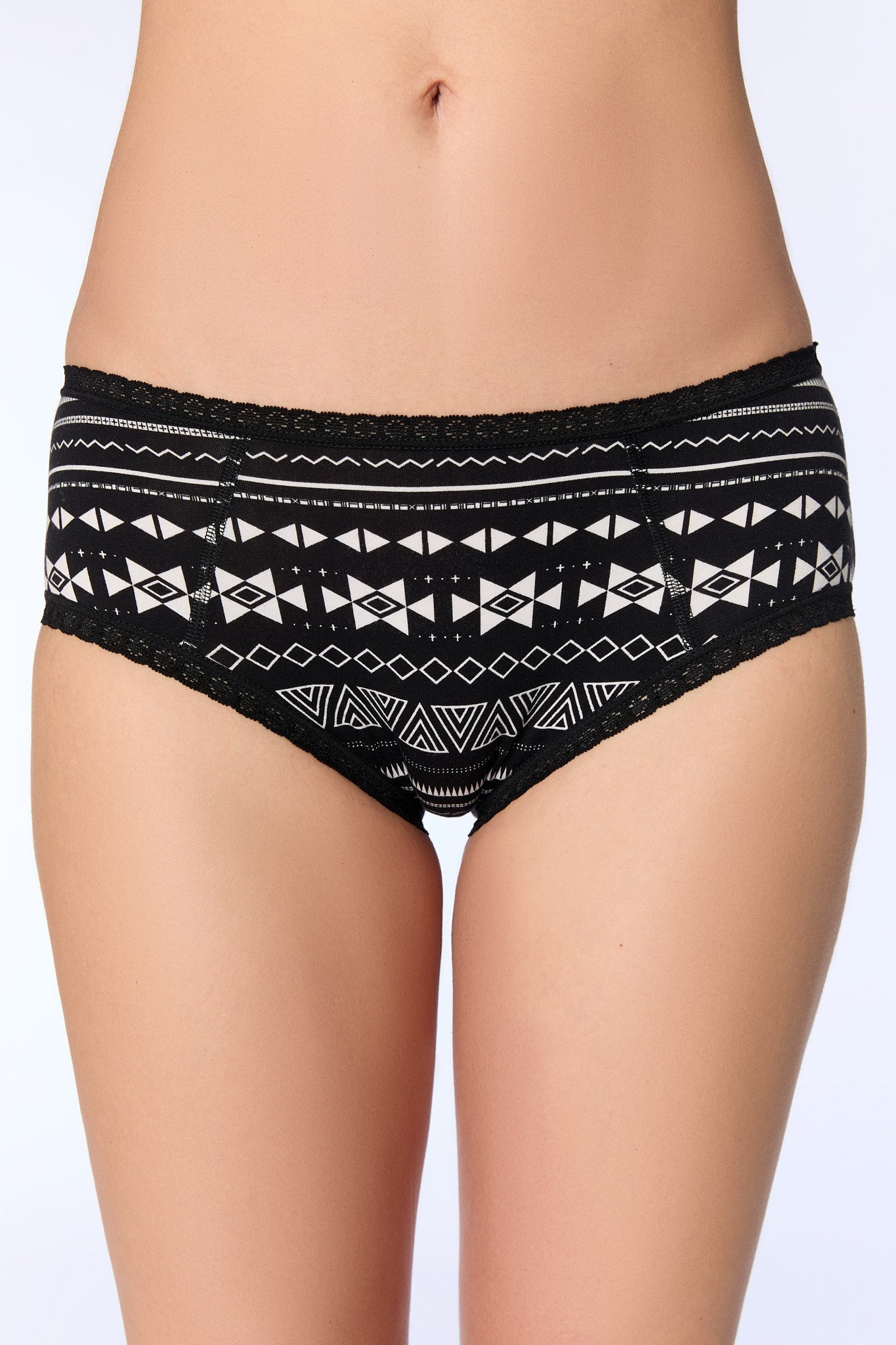 Damen Hipster mit Spitze (2er-Pack) - Evermind.eco