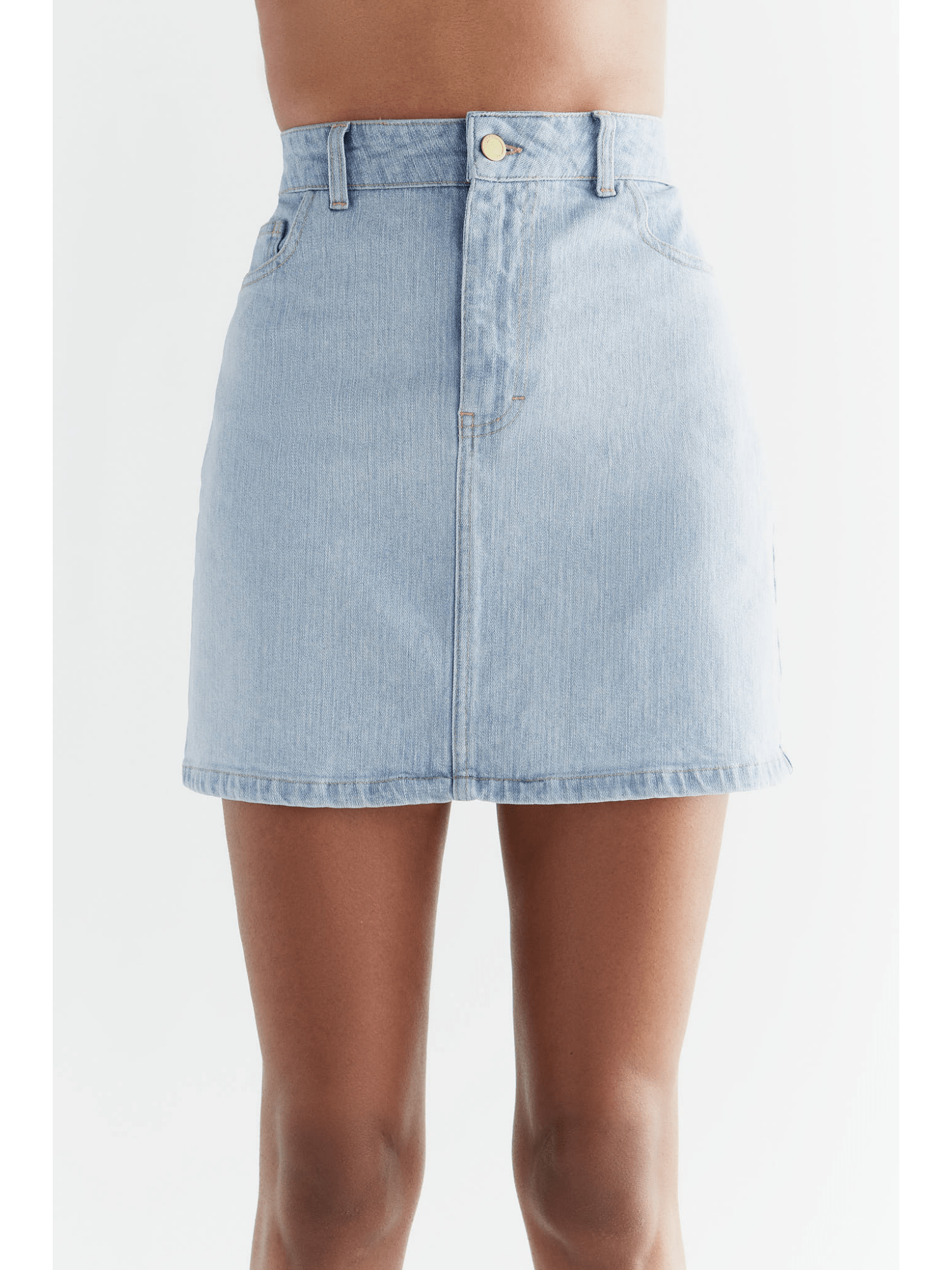 Damen Jeansrock aus Bio-Baumwolle - Evermind.eco