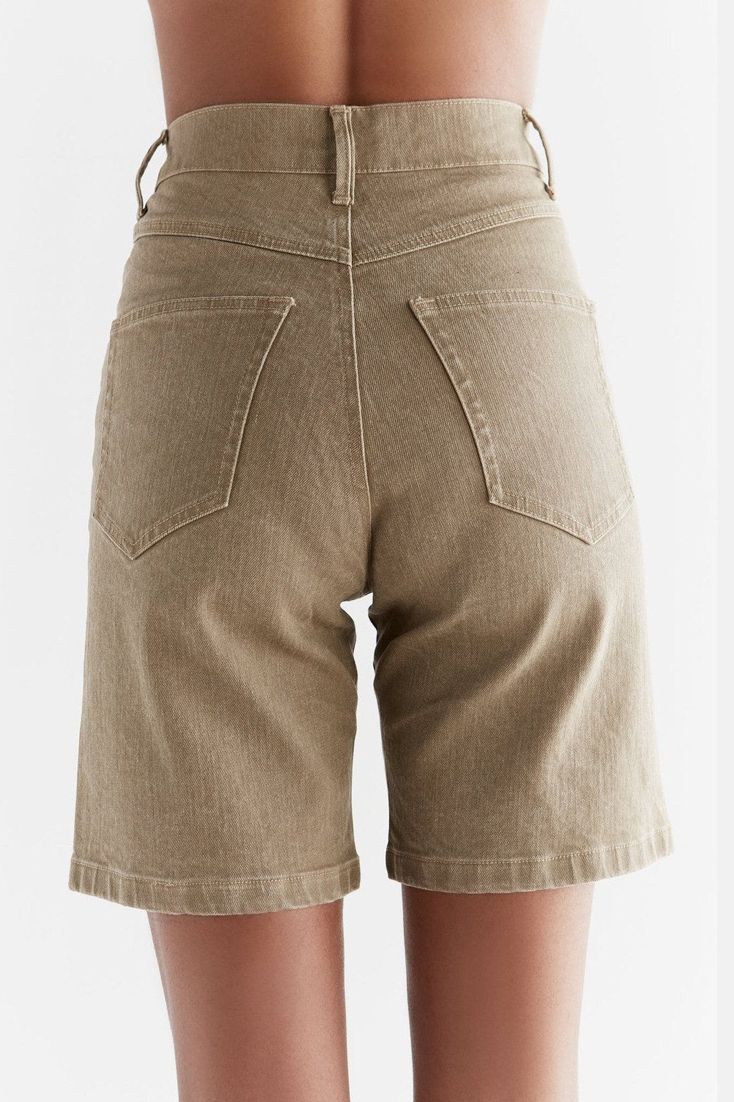 Damen Super Stretch Denim Shorts - Evermind.eco