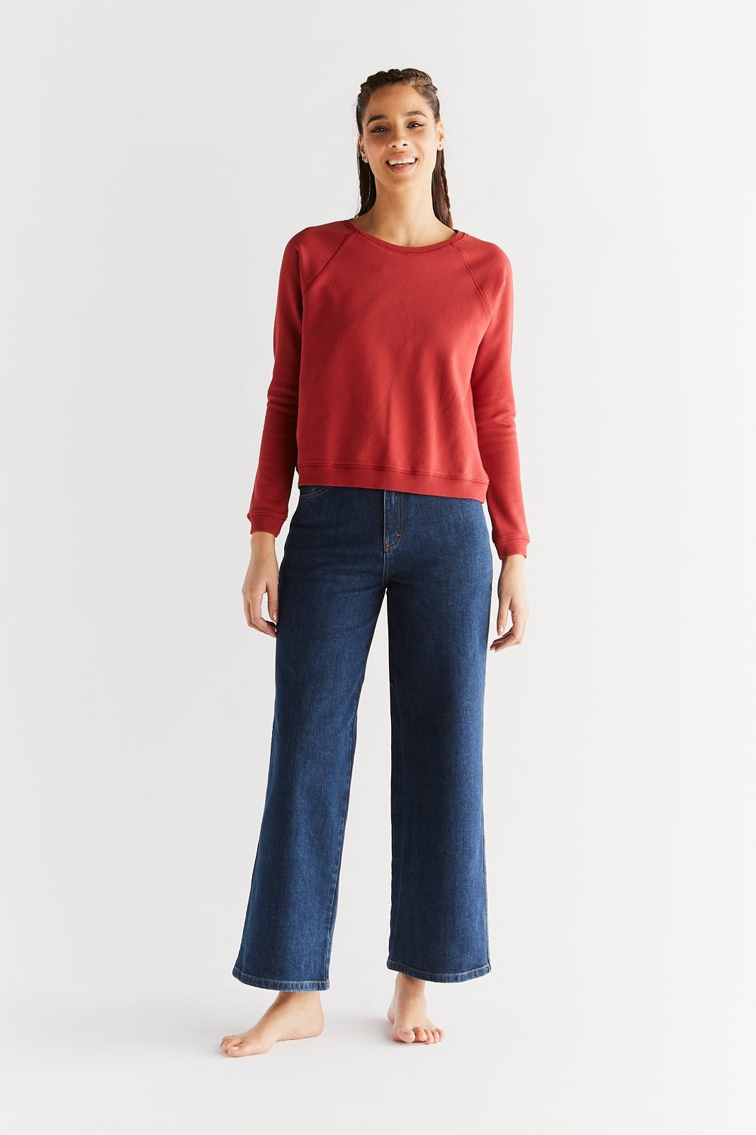 Damen Wide Leg Jeans aus Bio-Baumwolle - Evermind.eco